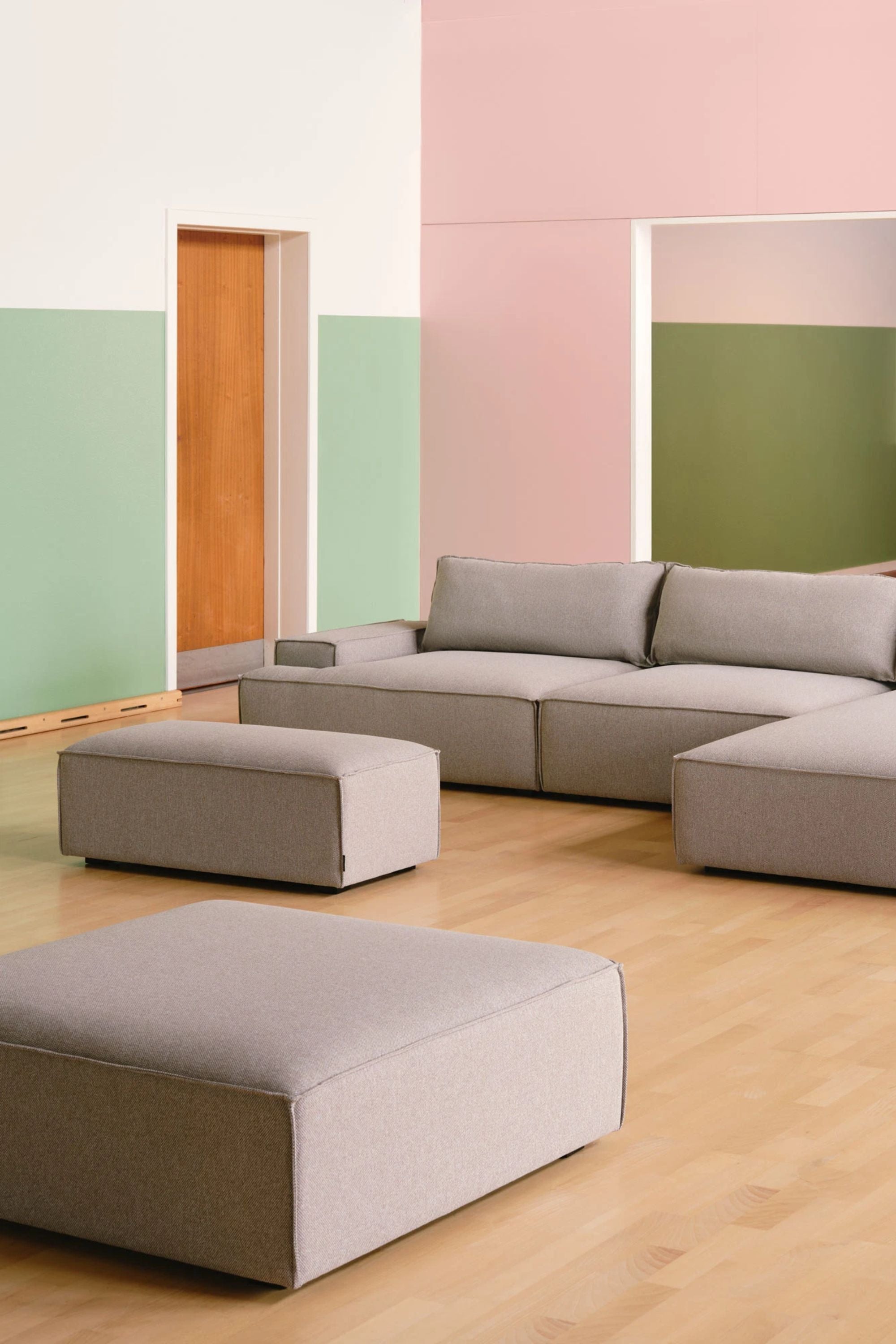 Daphne Sofa Module Left Armrest Agnes Brown