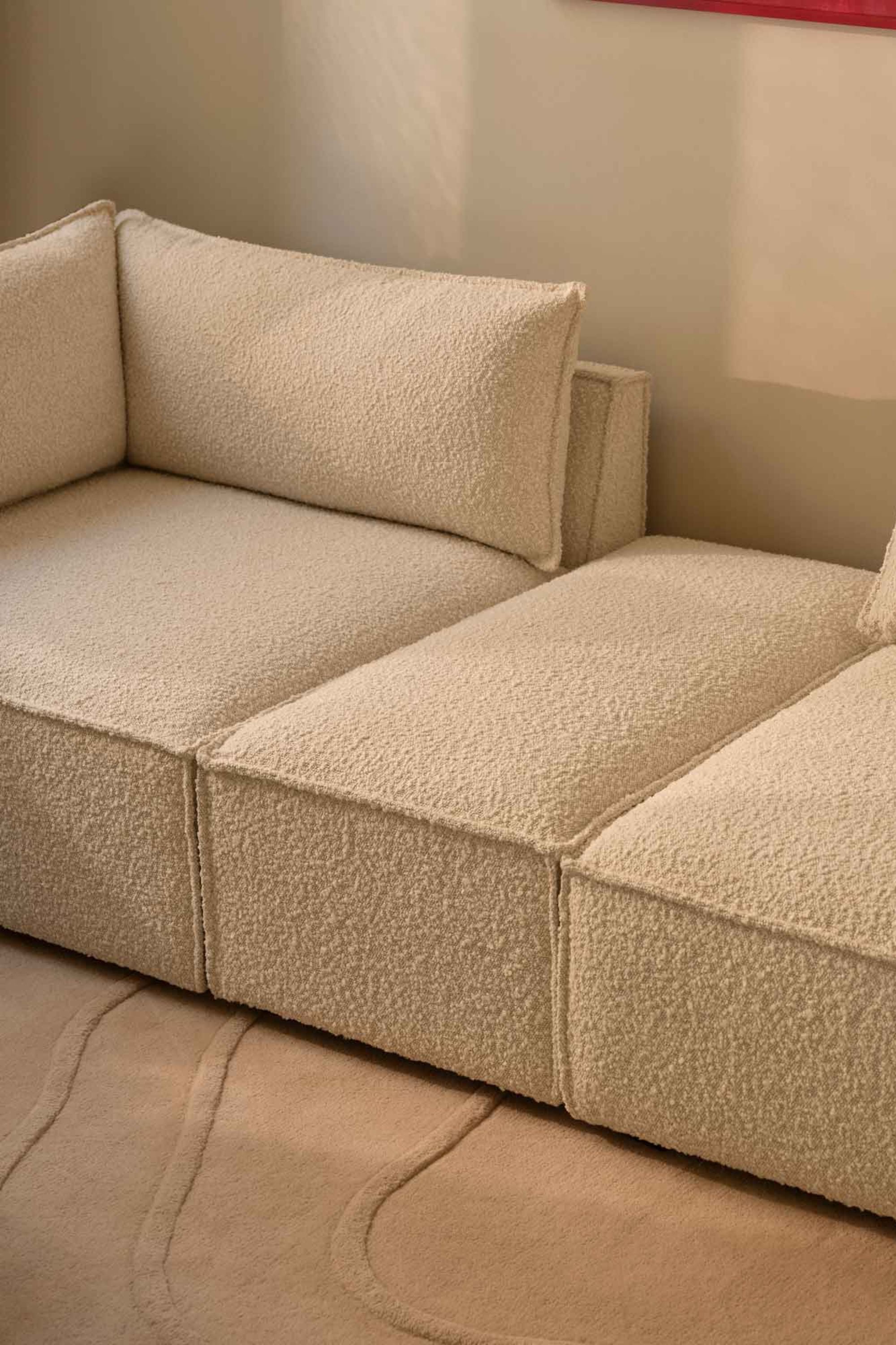 Daphne Sofa Module Right Chaise Longue Maya Cream