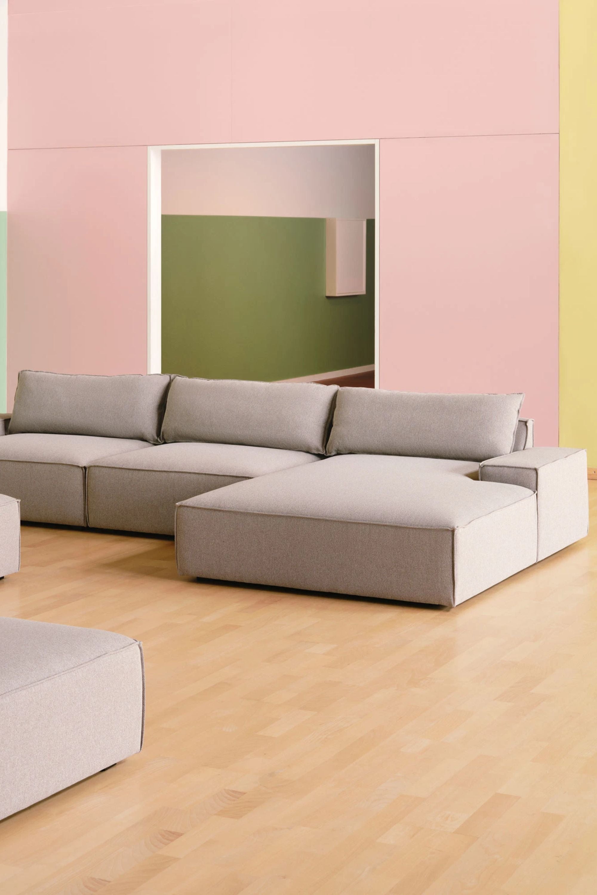 Daphne Sofa Module Corner Left Agnes Brown