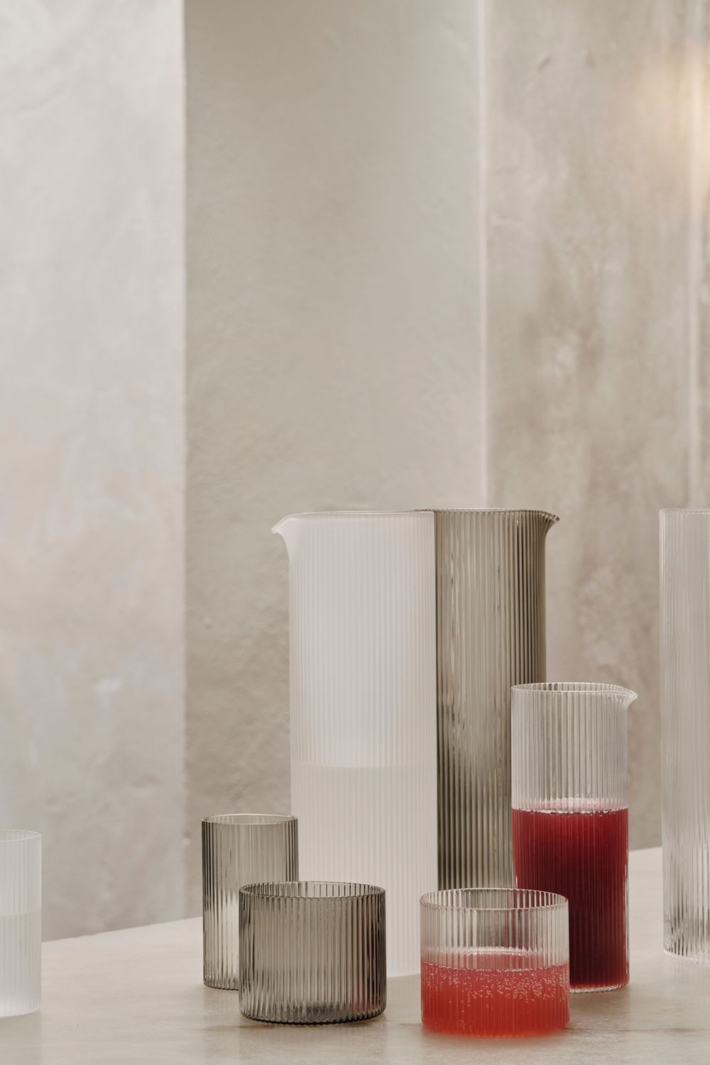 Ripple Frosted Water Jug | ferm LIVING | Home of Solinfo