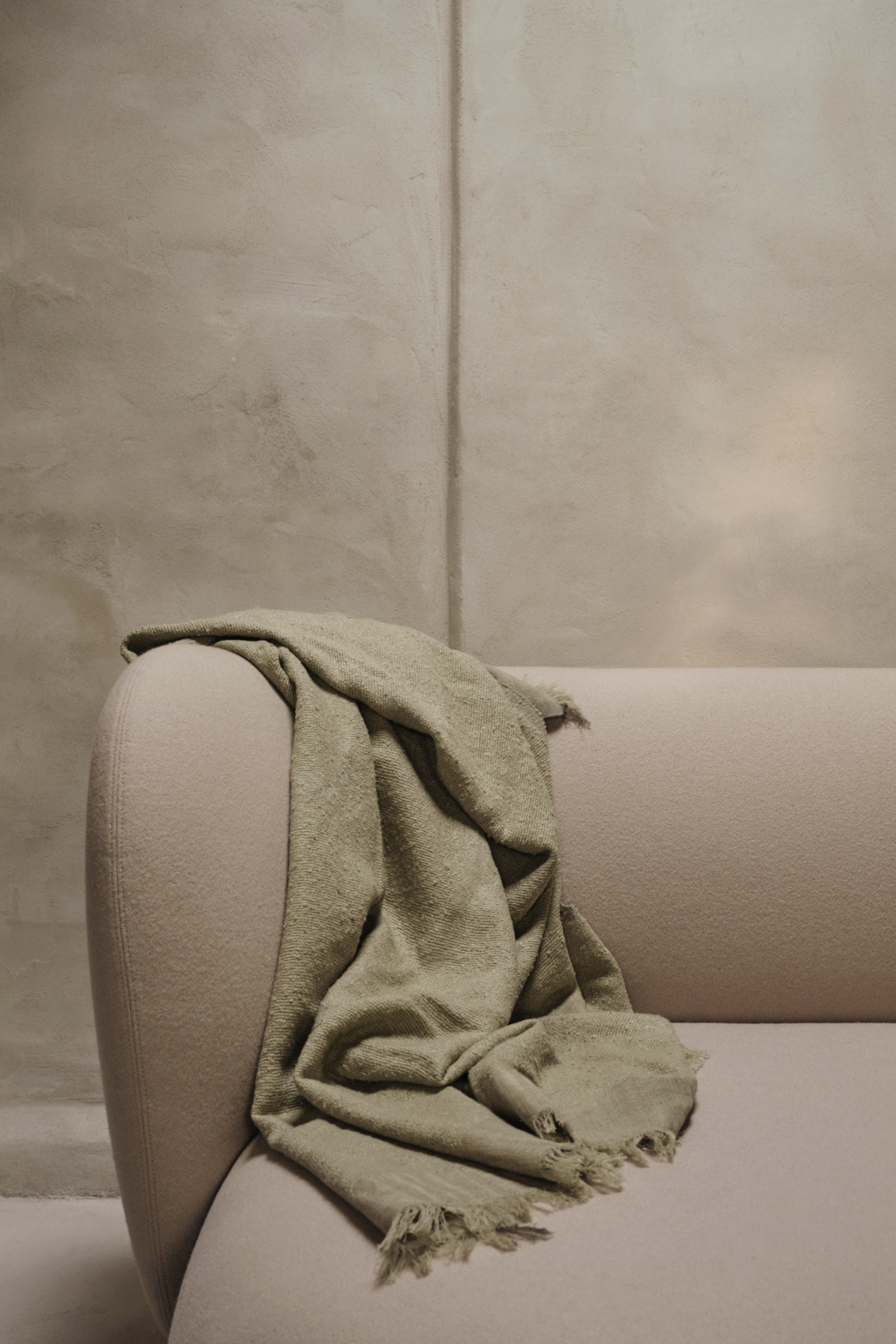 Weaver takaró szürkés zöld