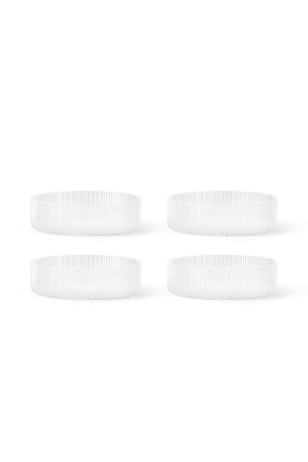 Ripple Serving Bowls Set of 4 Frosted | ferm LIVING | Home of Solinfo