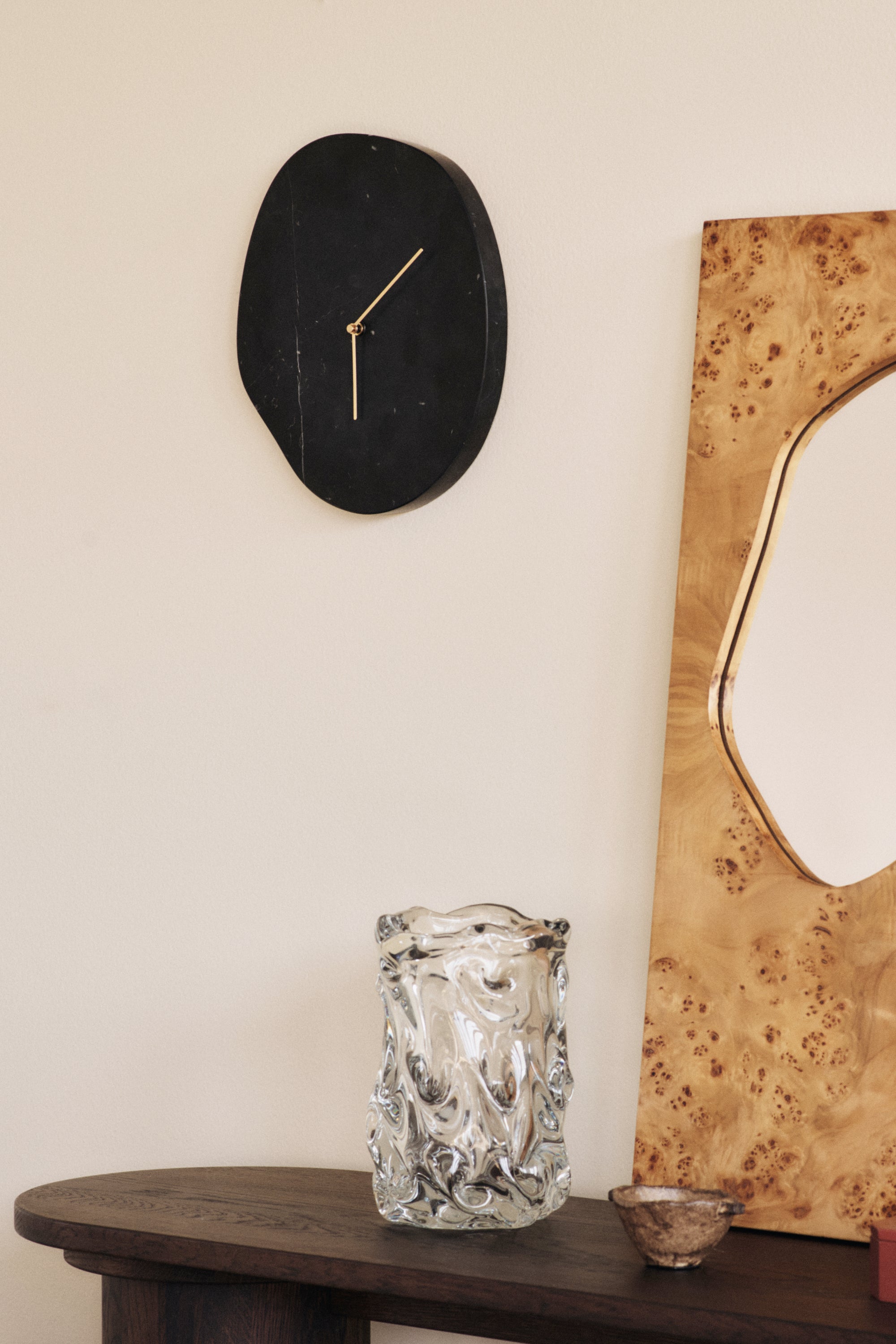 Melt fekete márvány fali óra