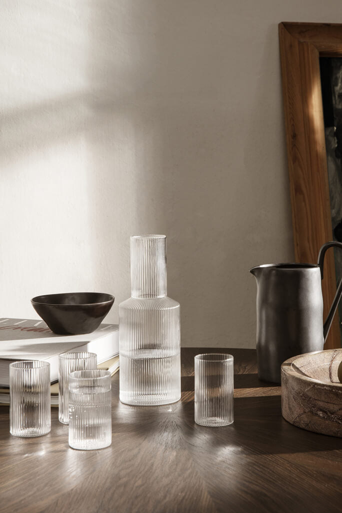 Ripple Carafe Clear | ferm LIVING | Home of Solinfo