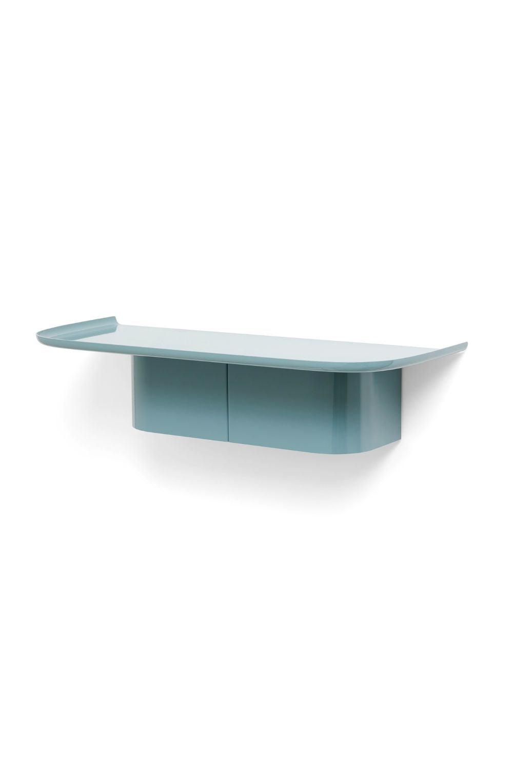 Korpus Shelf Medium 4 Hooks Sea Powder Coated Aluminium | Hay | Home of Solinfo