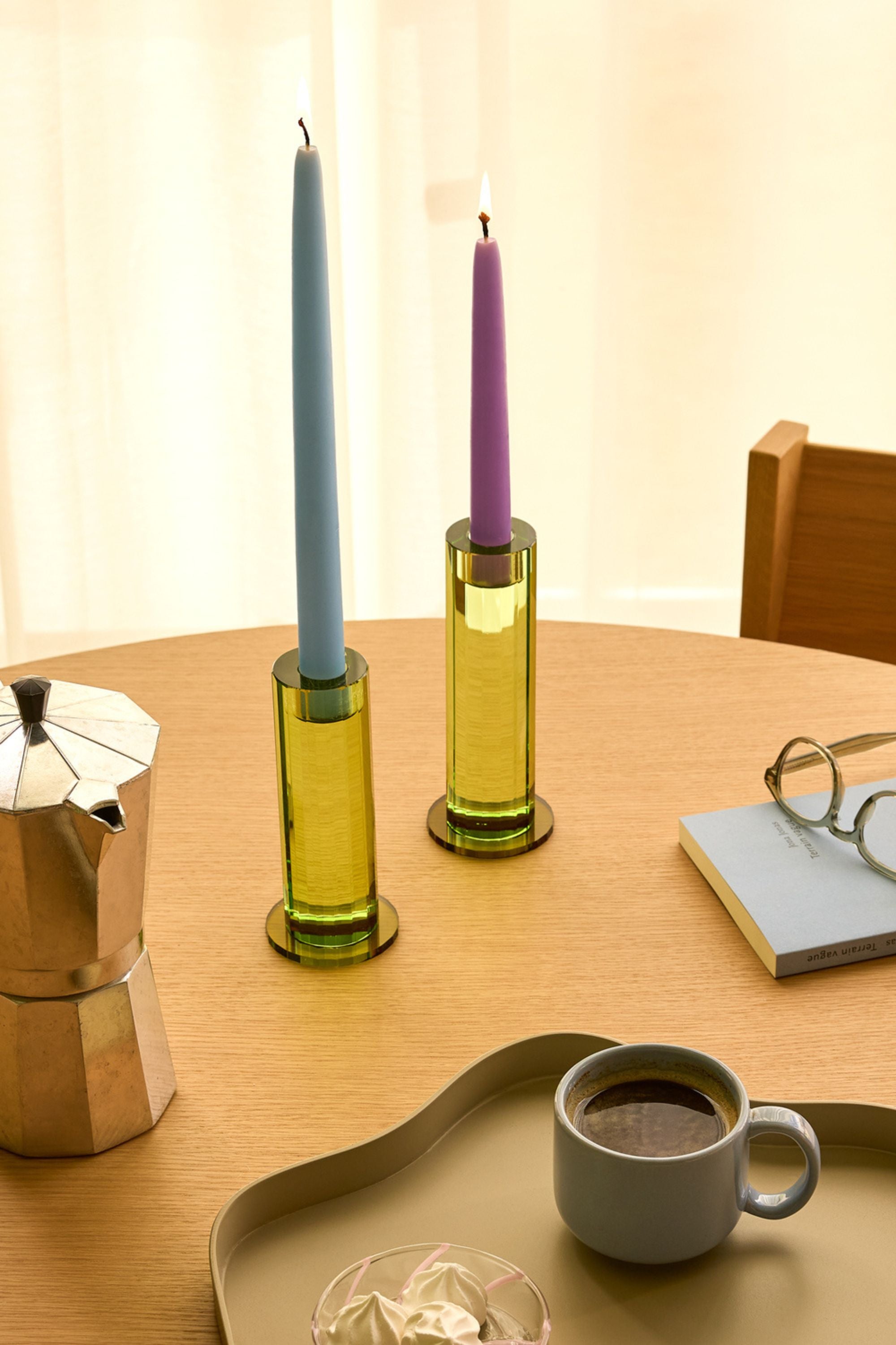 Cut zöld gyertyatartó szett