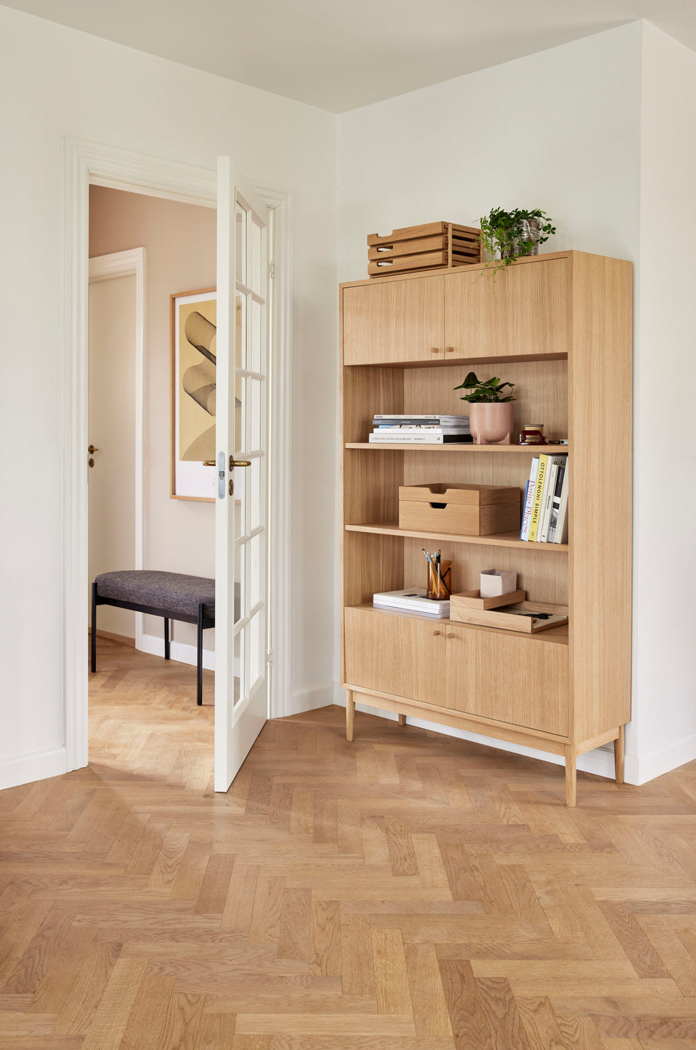 Note Storage Box Natural set of 2