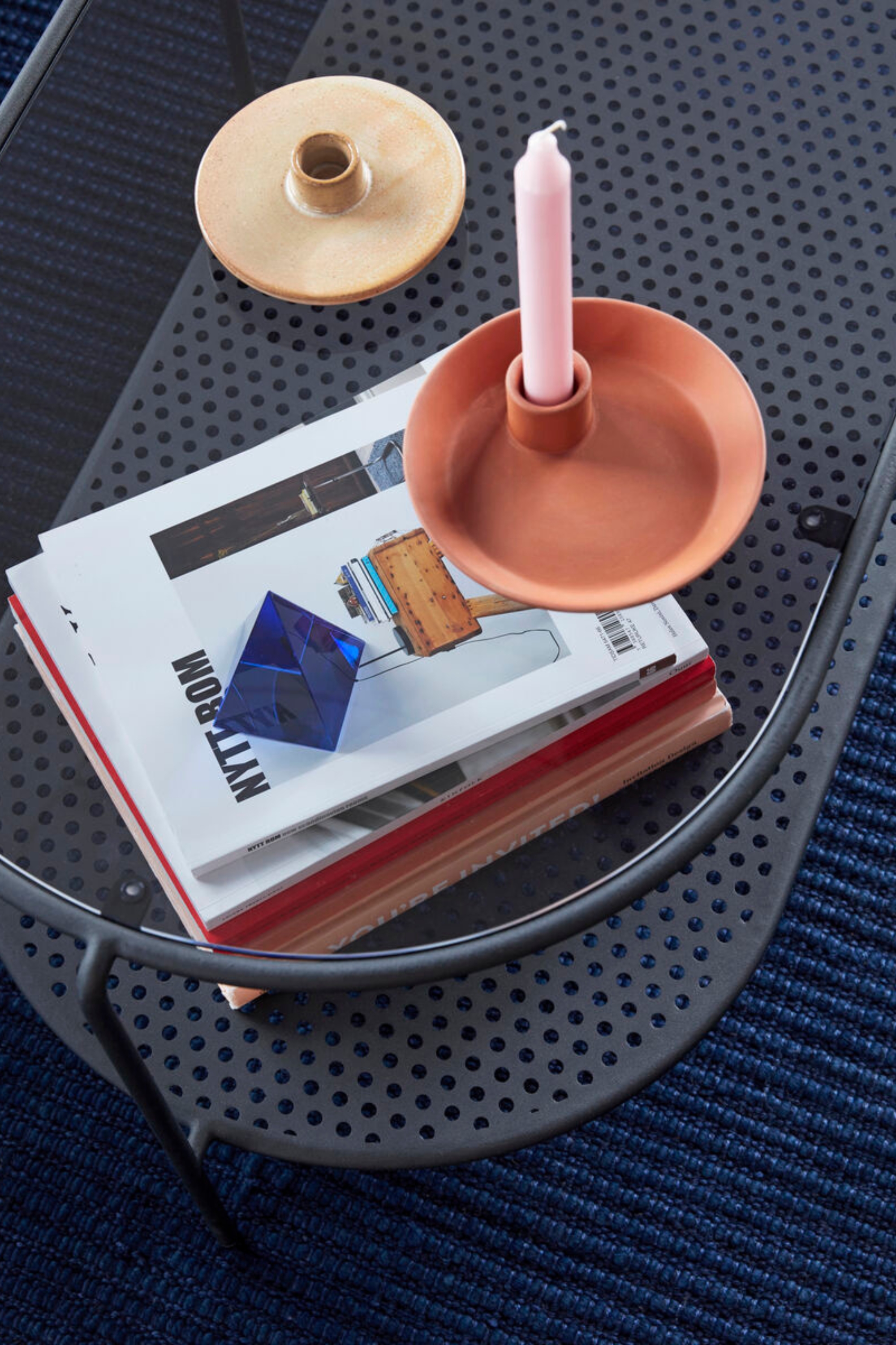 Prism papírnehezék, kék