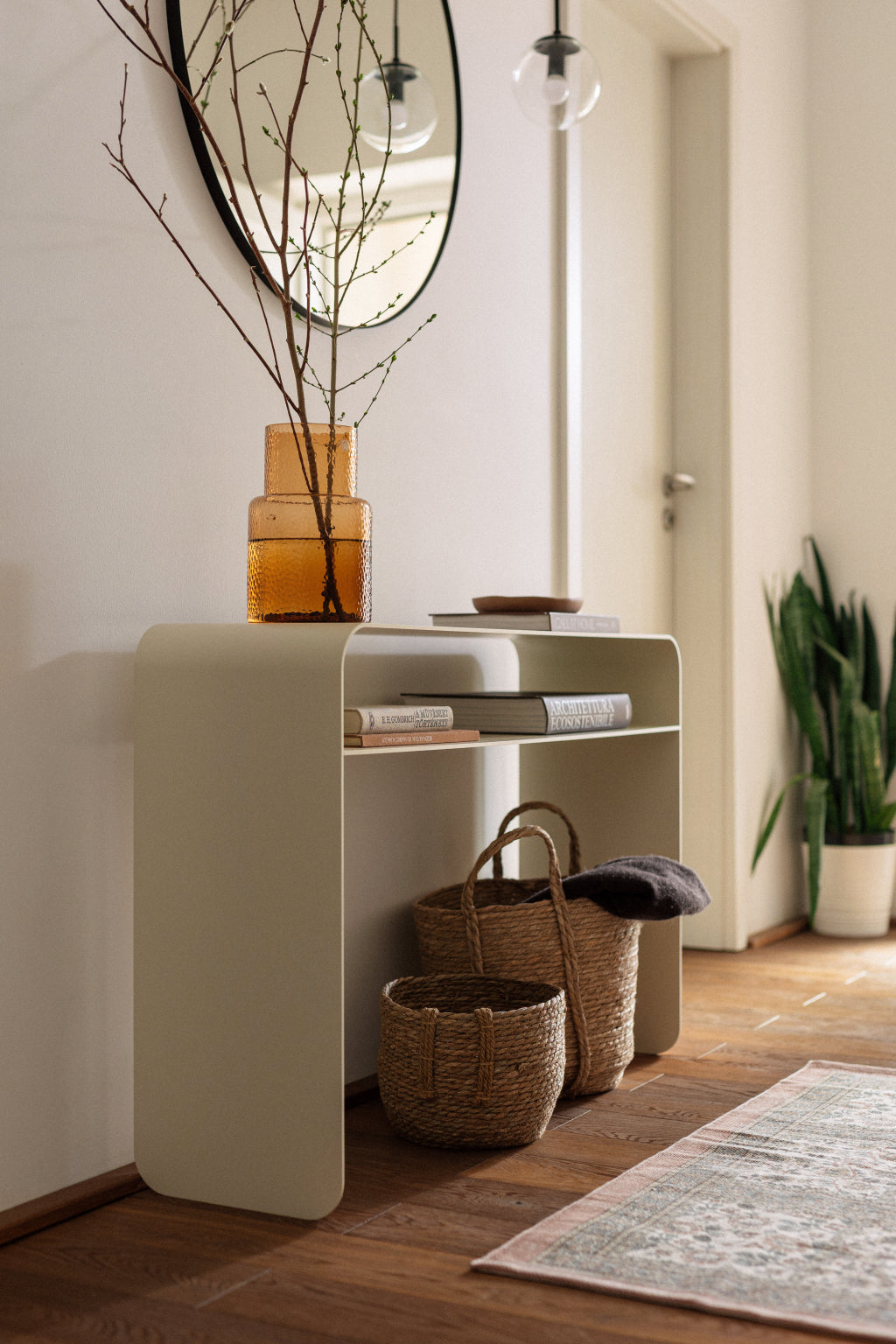 Tara törtfehér konzolasztal