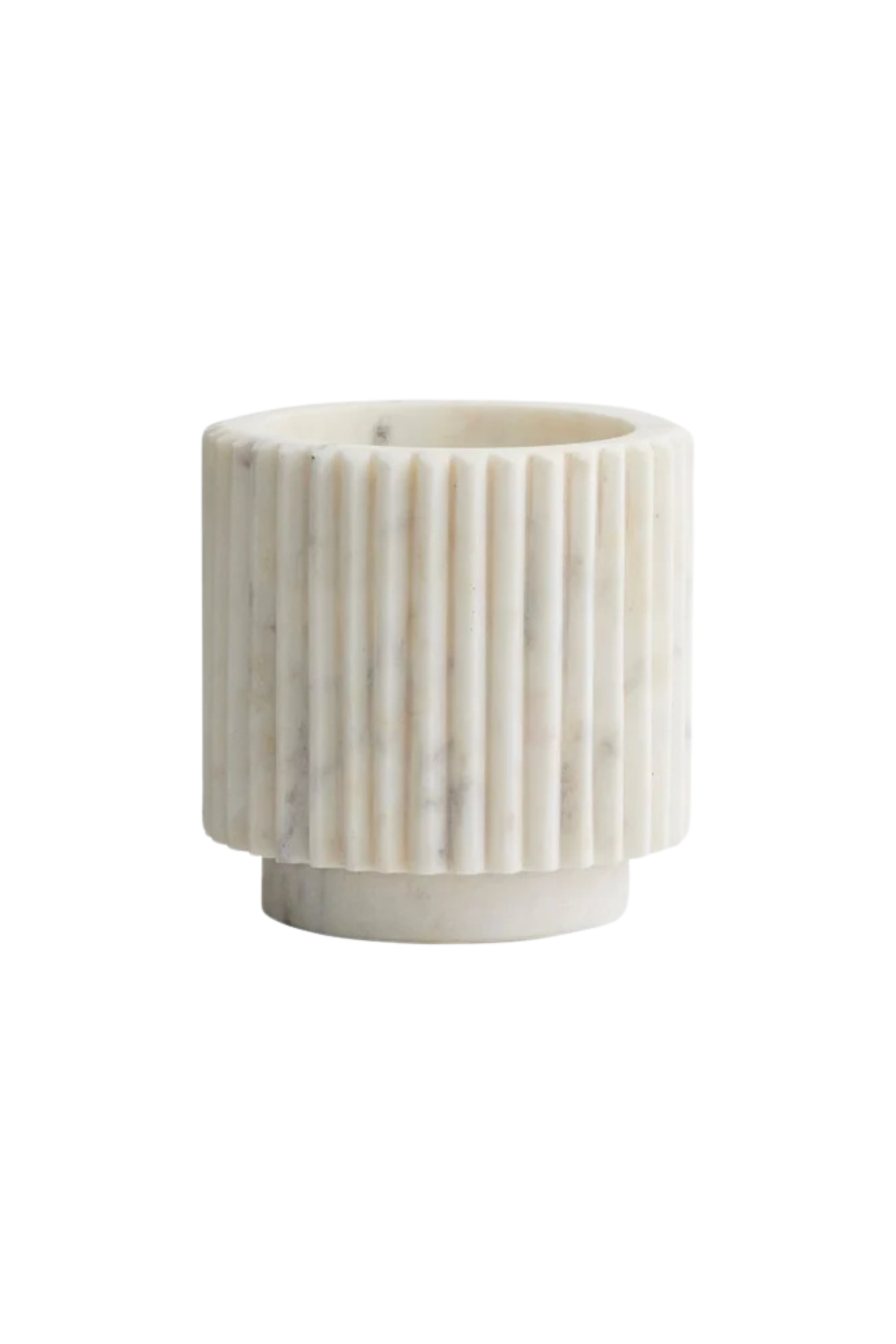 Loon Pot white marble