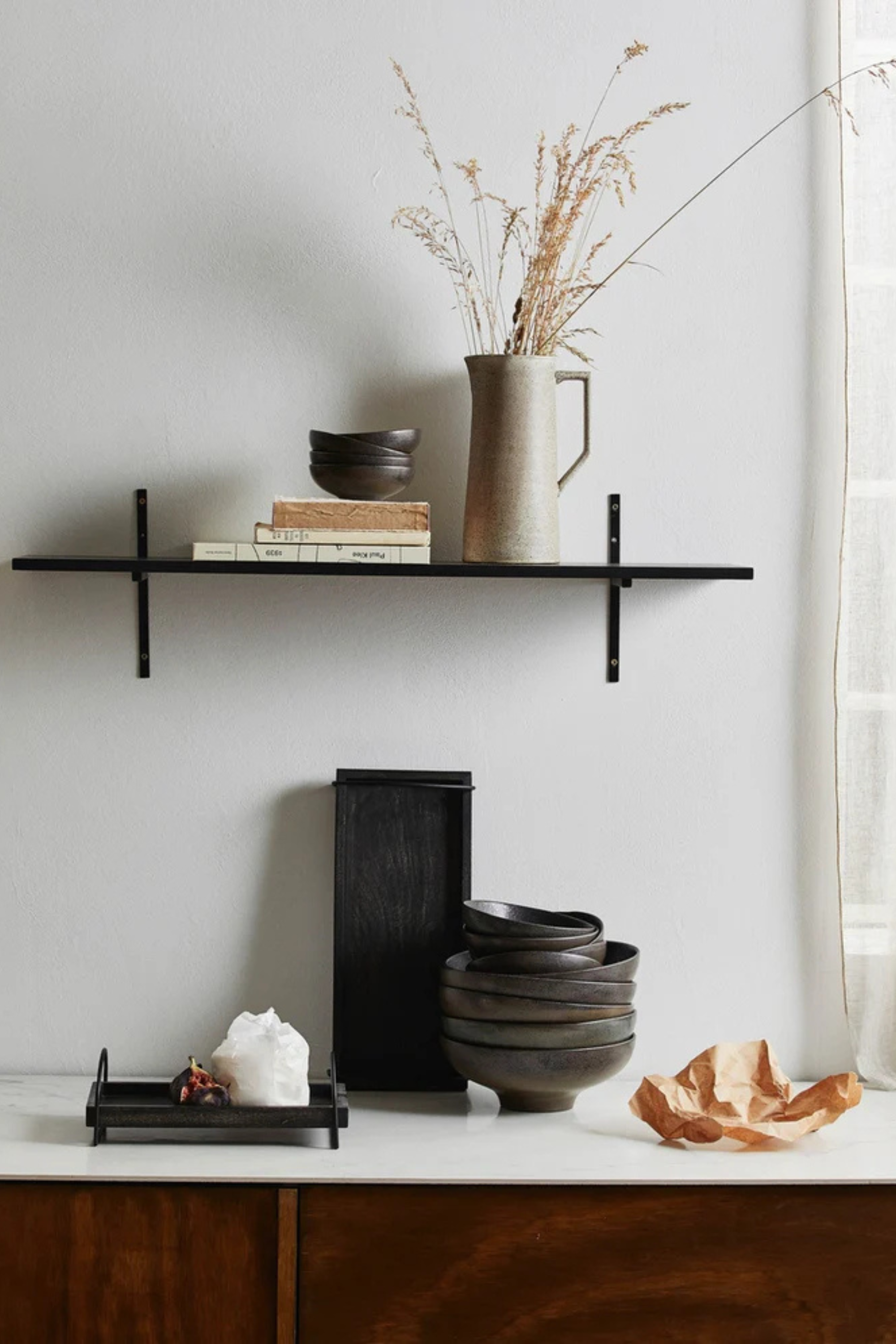 Inez Bowl L, matte black