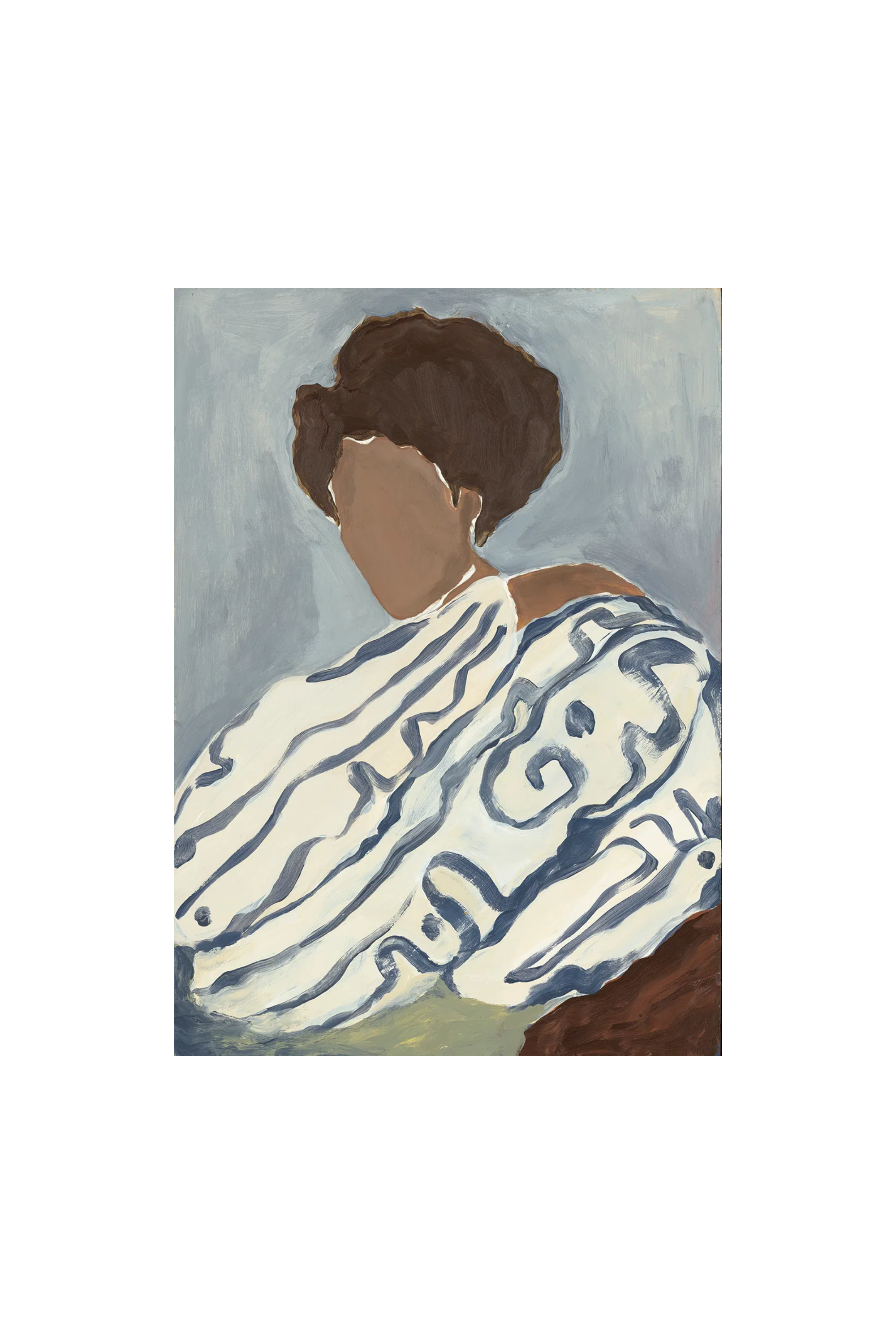 Blue Curls By Sacrée Frangine 50x70