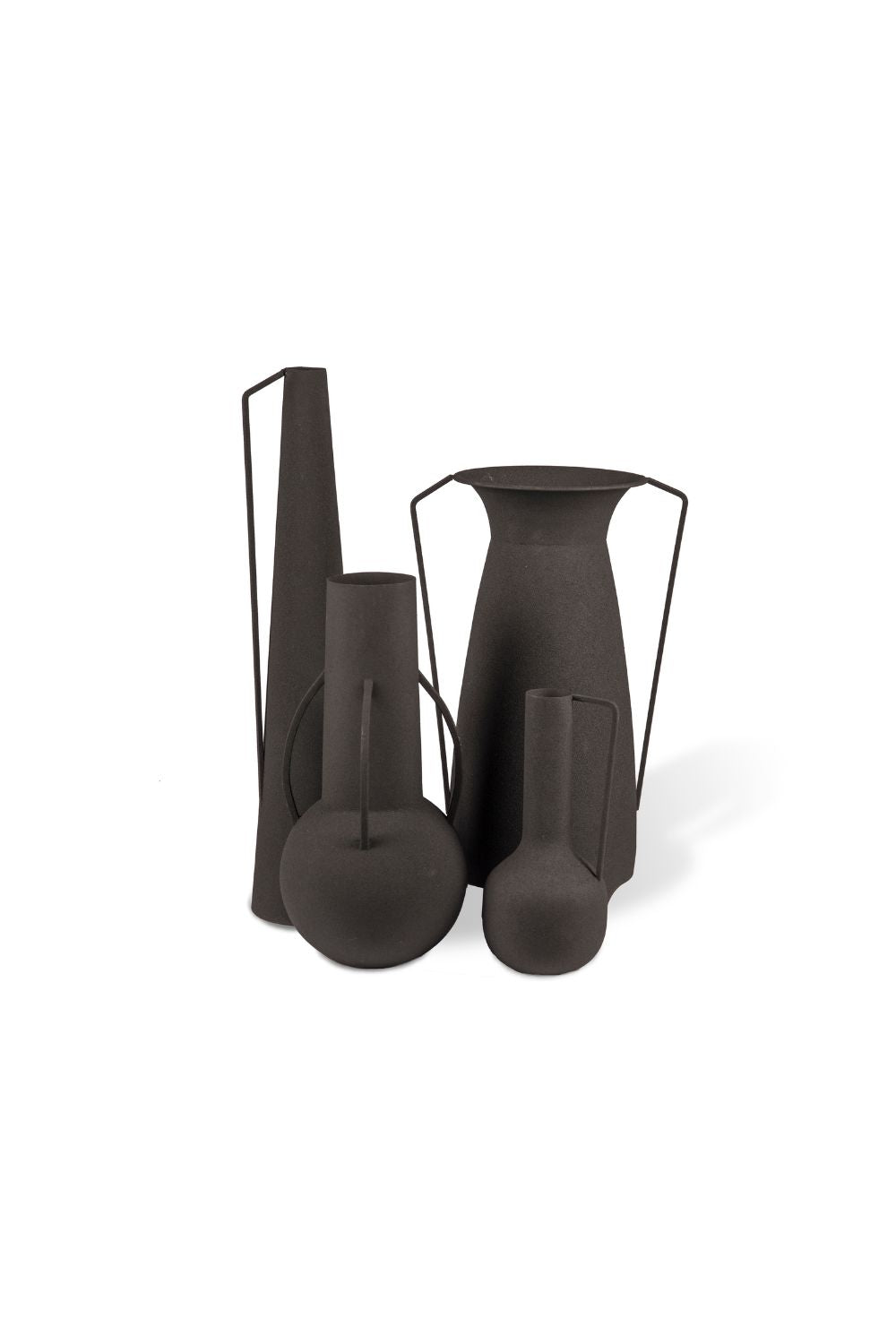 Roman Vases Black Set of 4 | Polspotten | Home of Solinfo