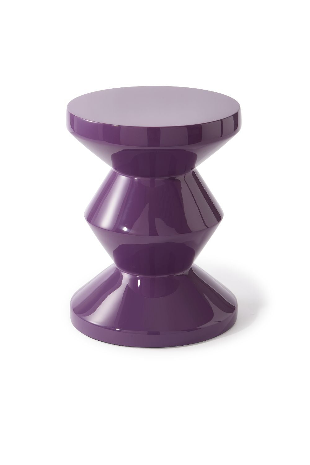 Zig Zag Stool Dark Purple | Polspotten | Home of Solinfo