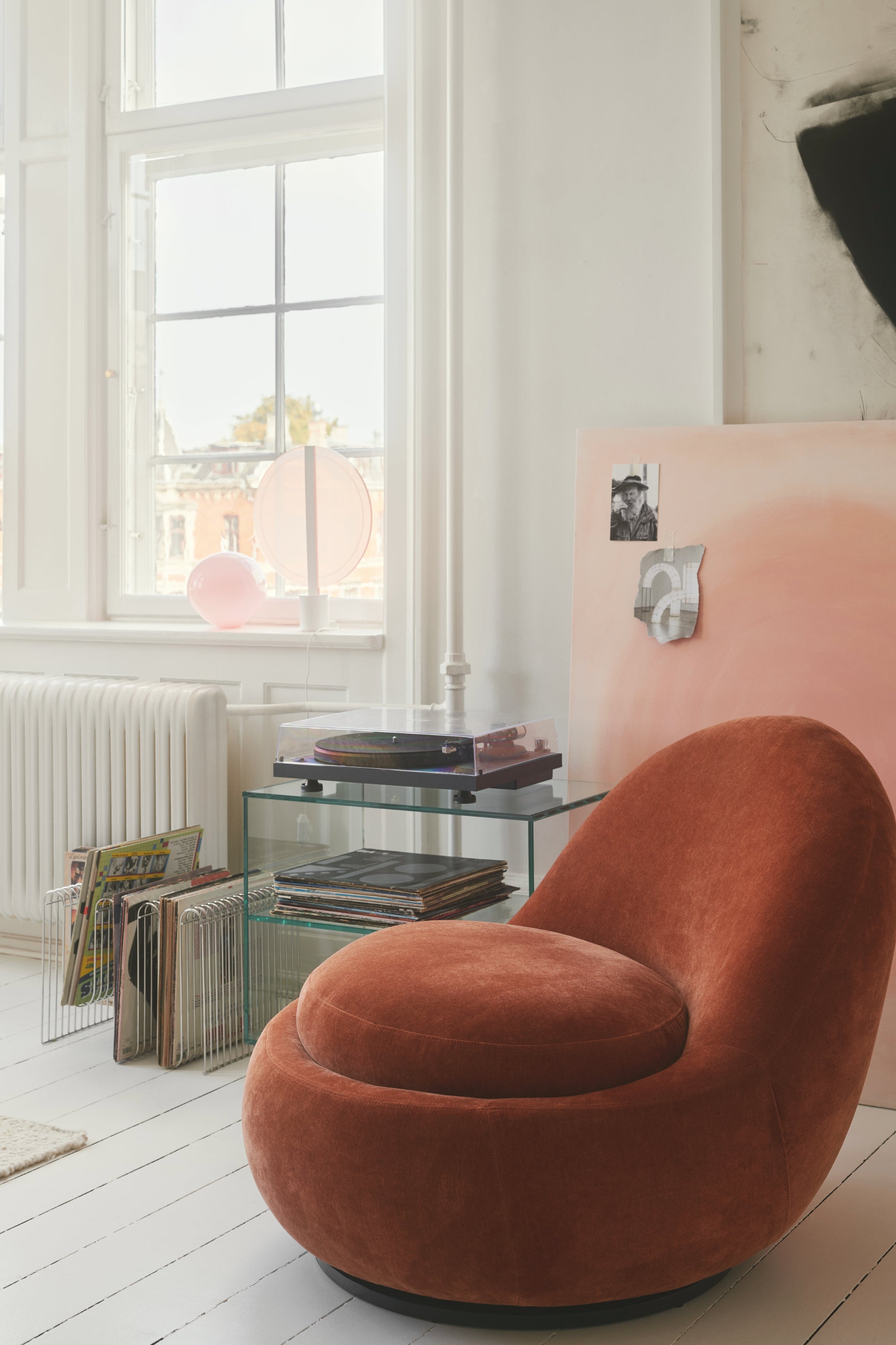 Babette Moss Rust forgó fotel