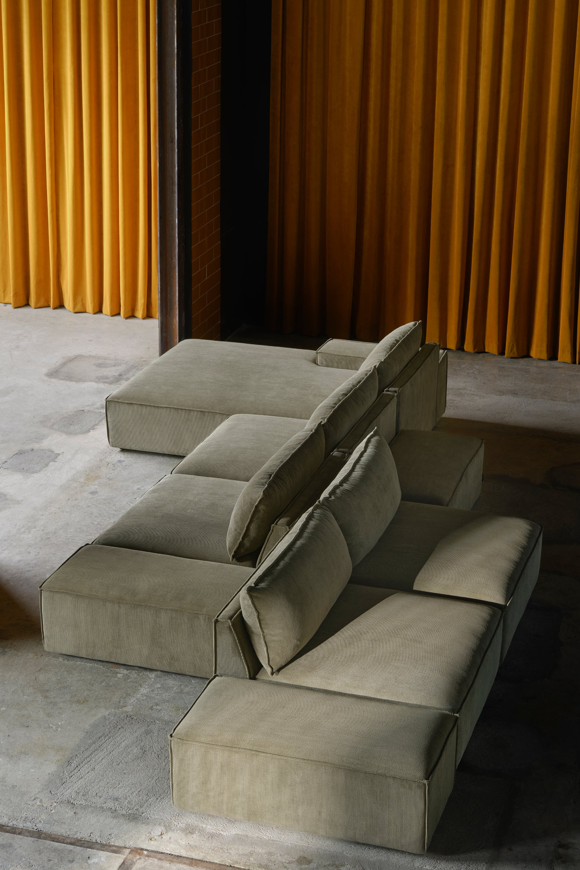 Daphne Sofa Module Left Armrest Free Sage