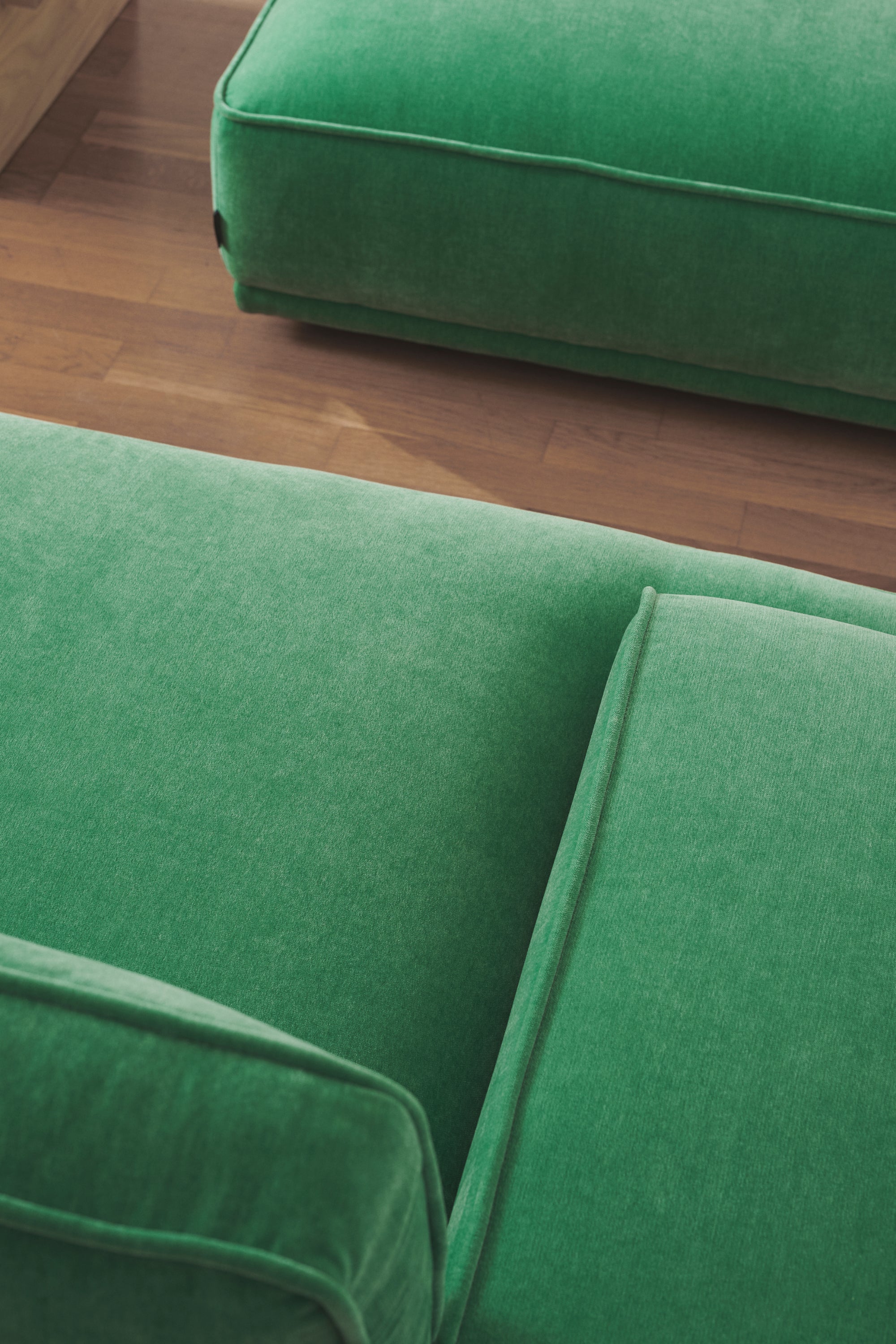 Leonora Moss Grass Green Sofa