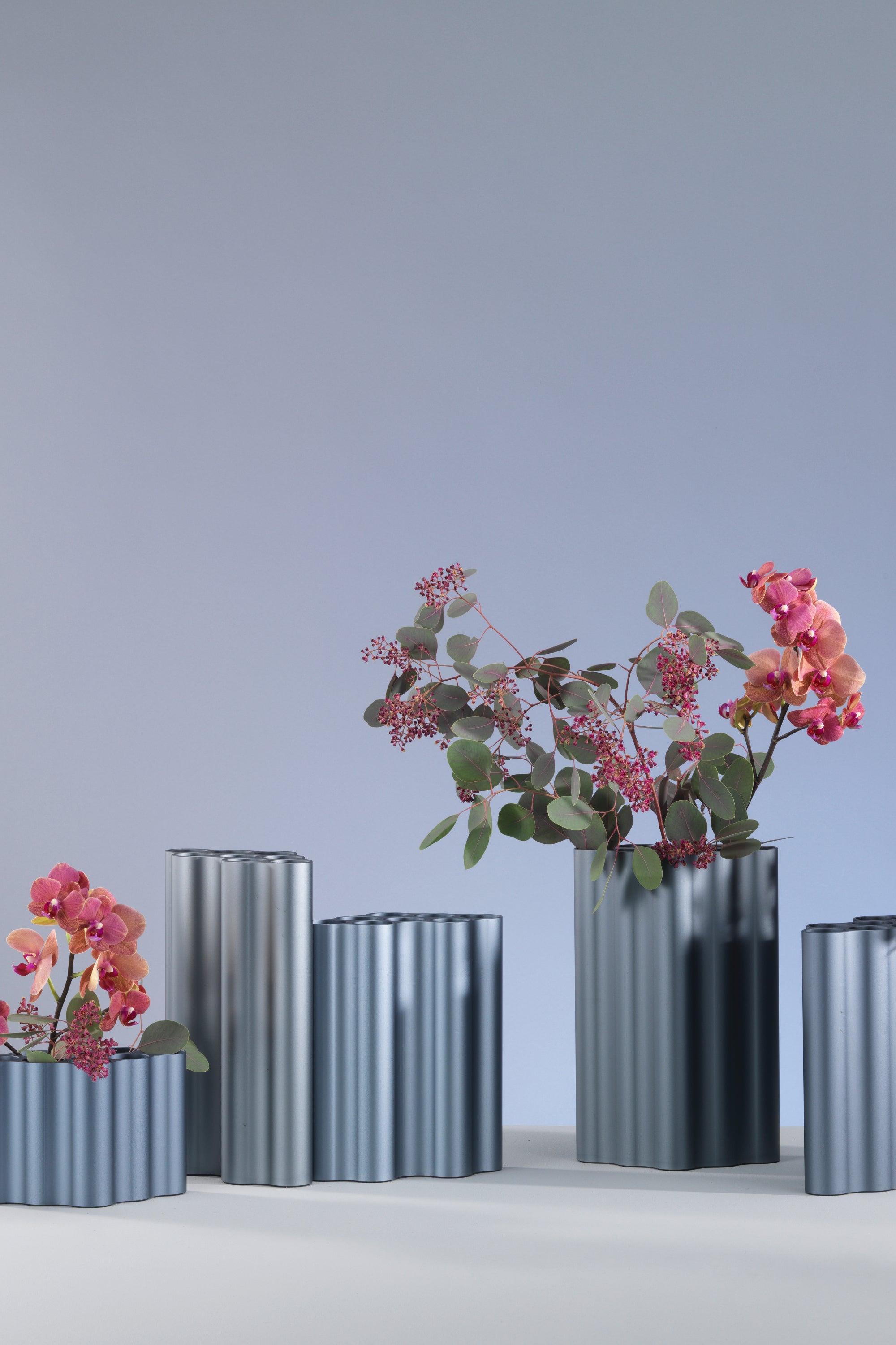 Nuage Vase Medium Steel Blue