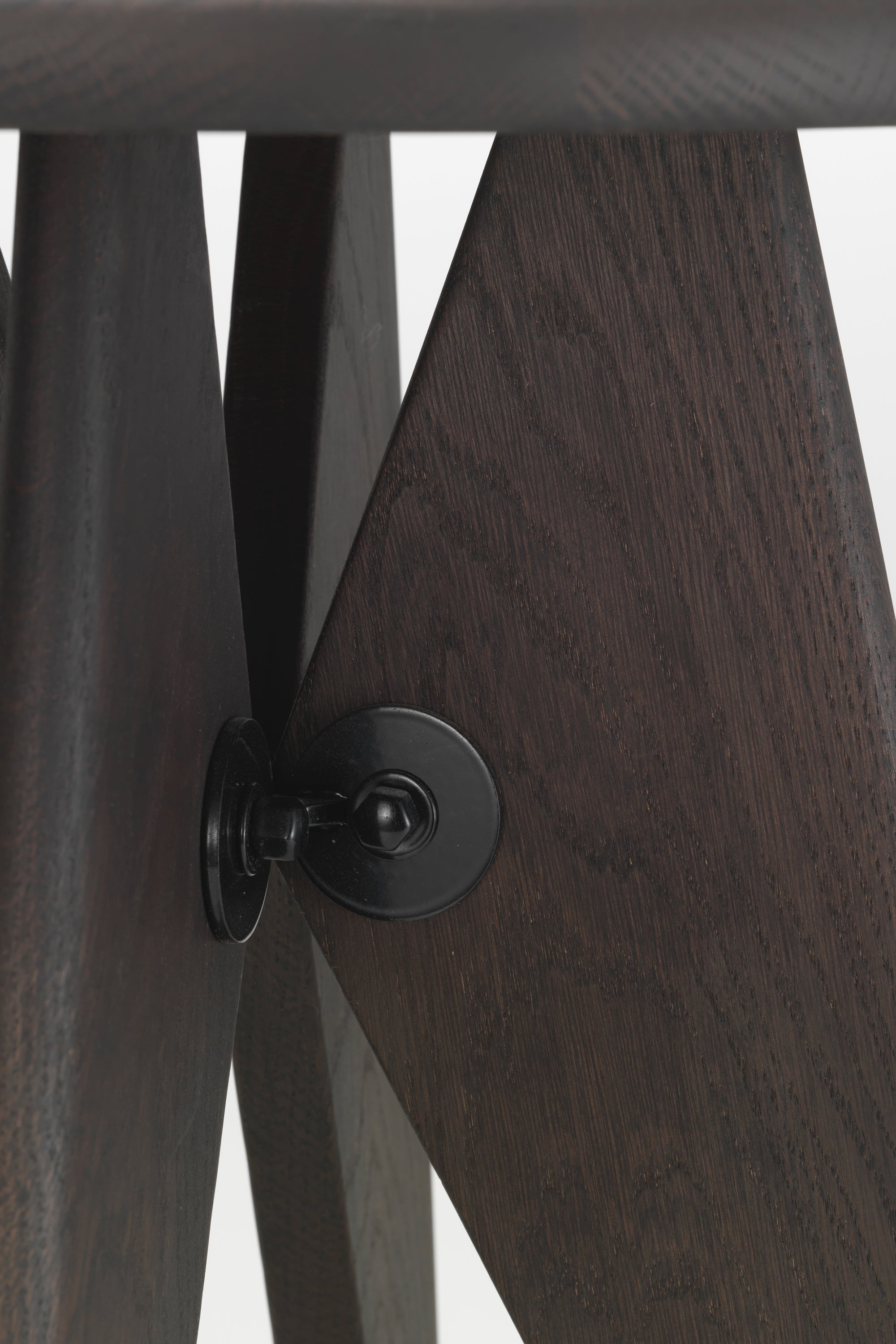 Tabouret Bois Stool Dark Oak