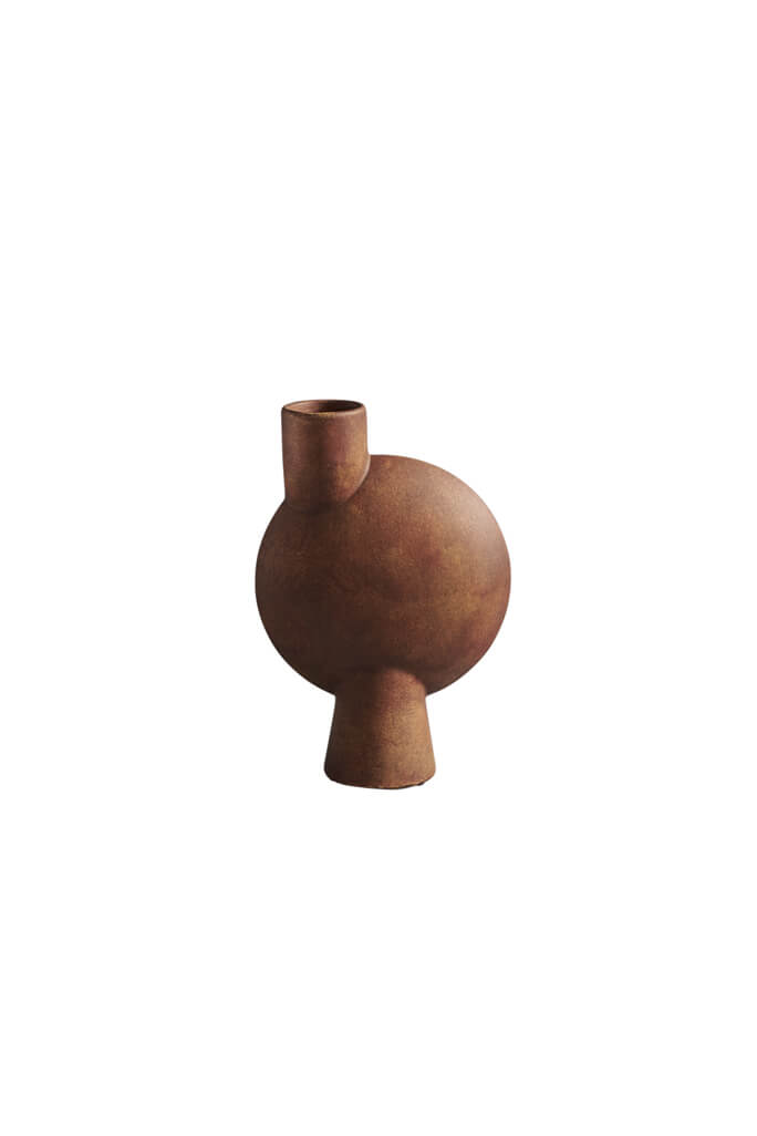 Sphere vase Bubl, medium, terracotta | 101 Copenhagen | Home of Solinfo