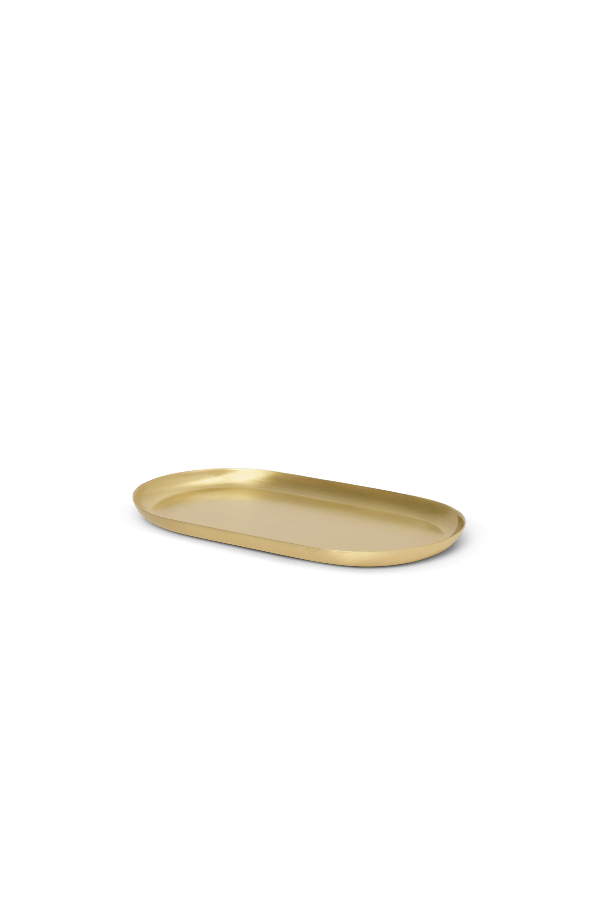 Basho brass oval tray