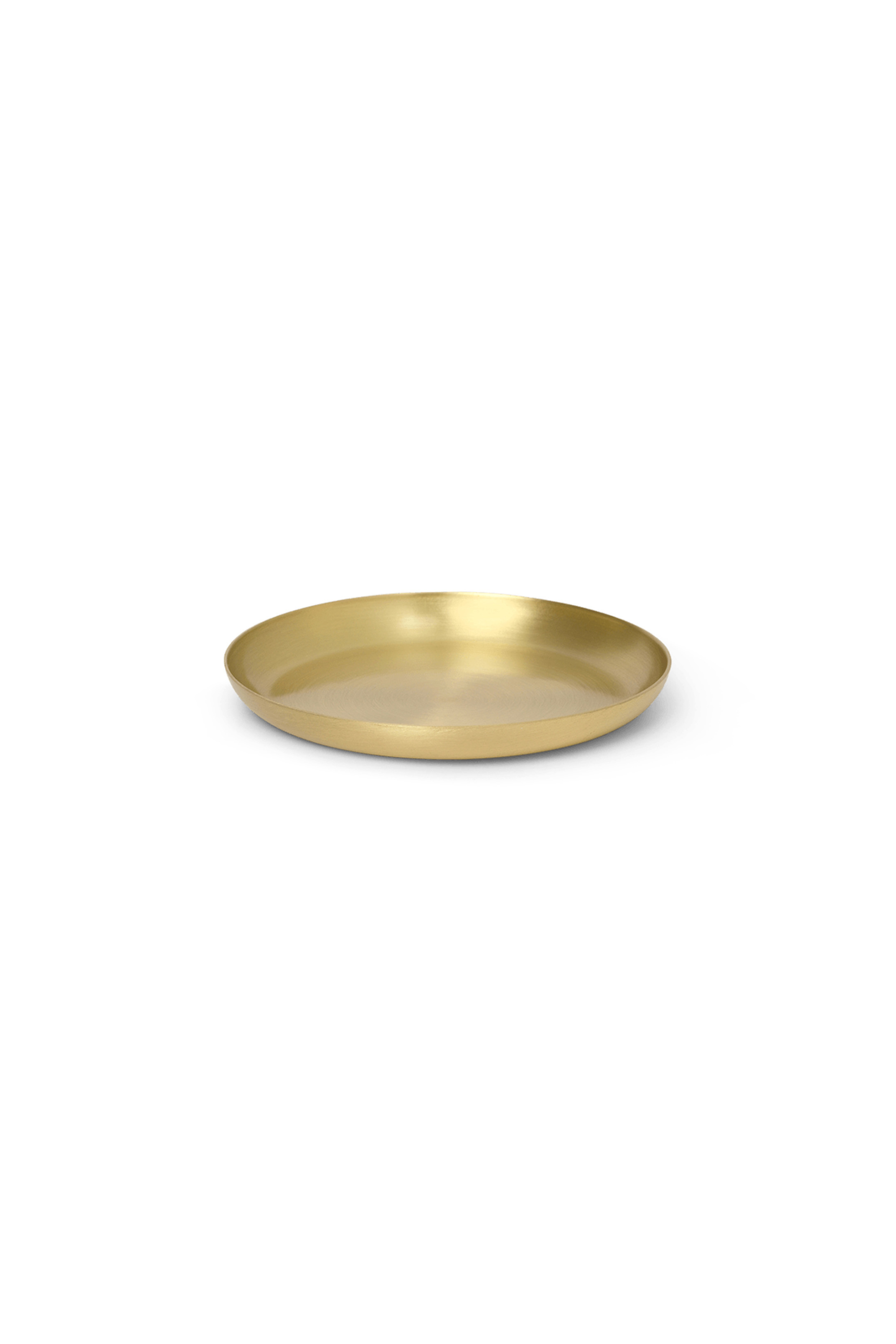 Basho brass round tray