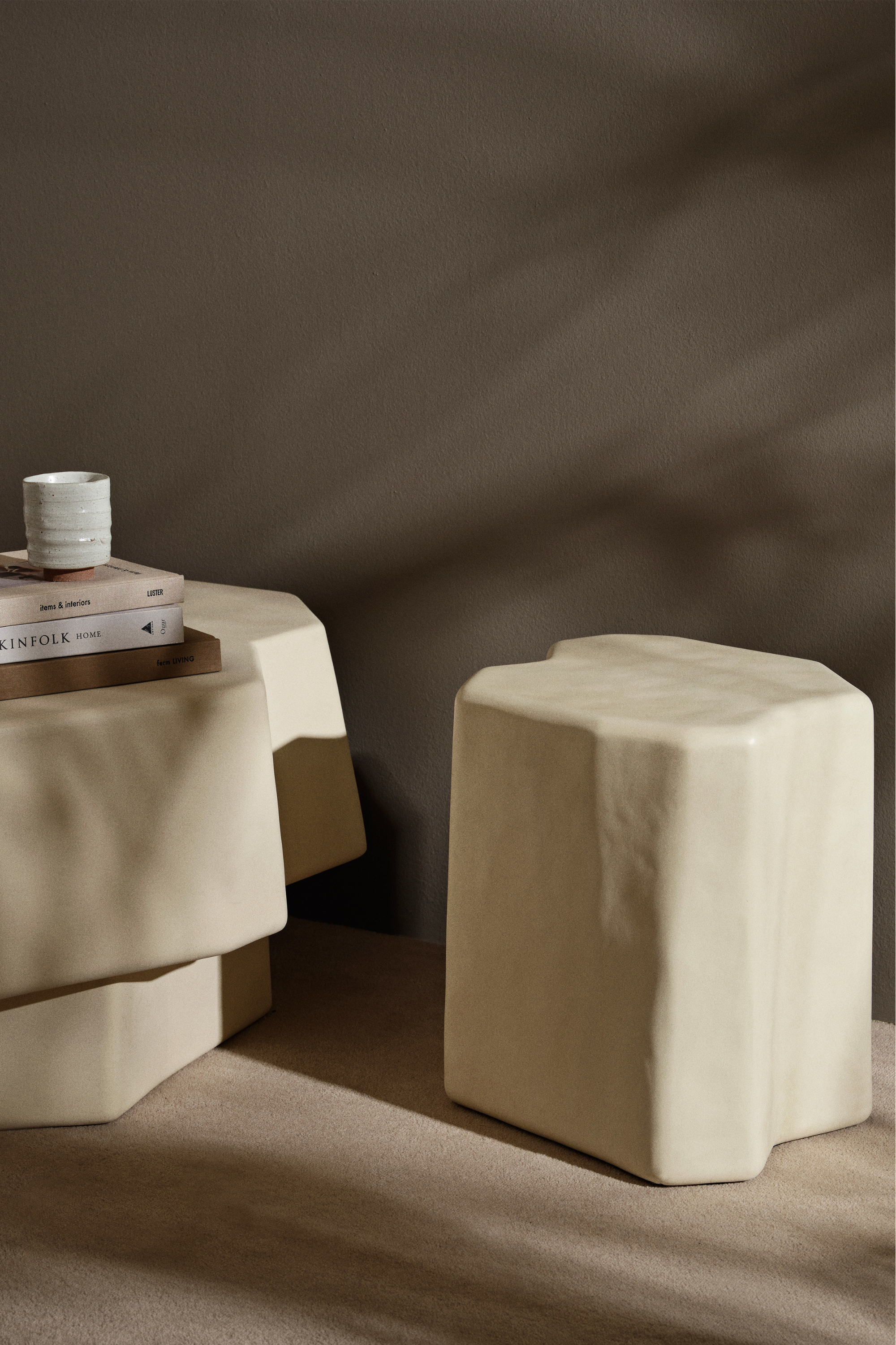 Staffa Stool Ivory