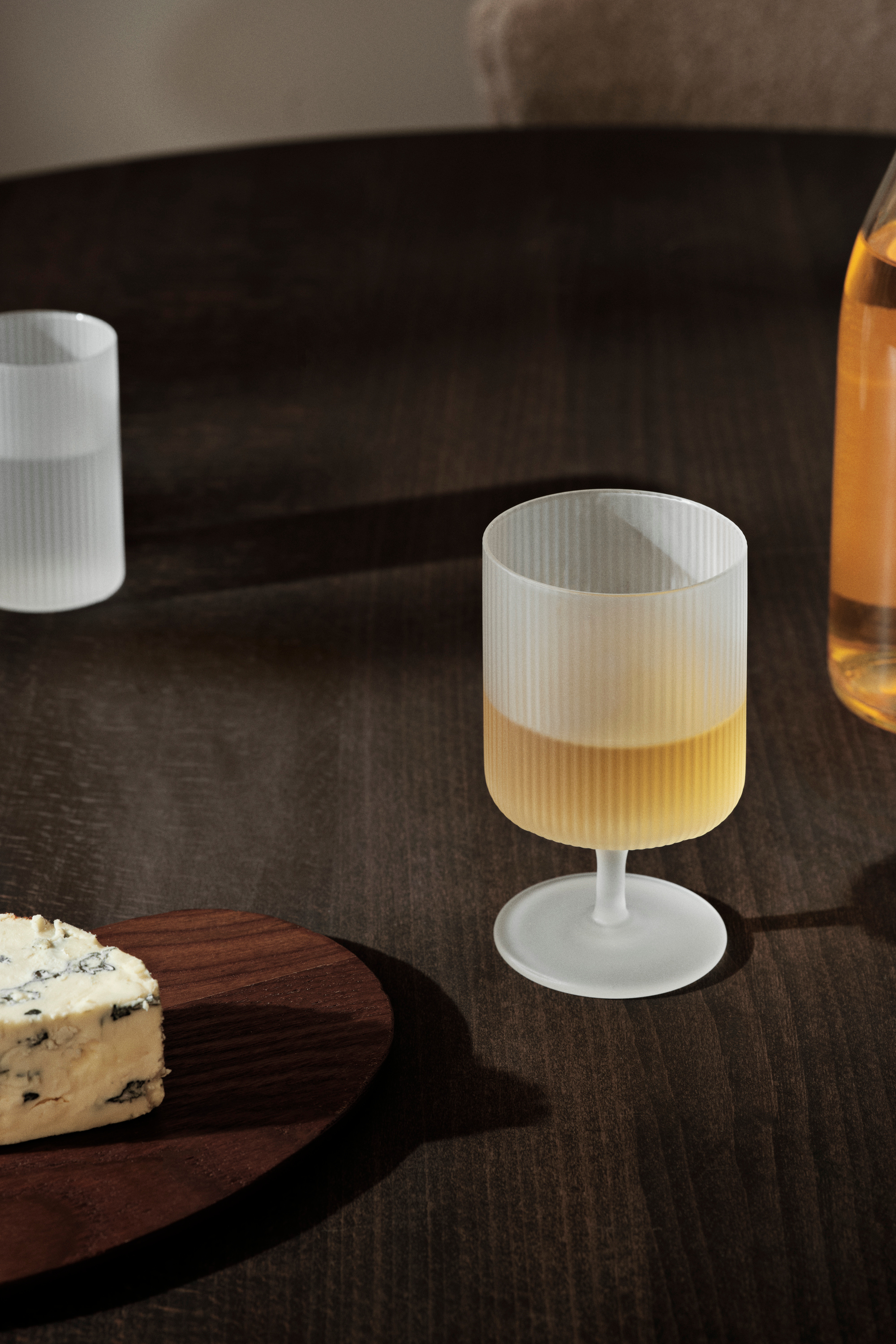 Ripple Wine Glasses - Set of 2 Frosted
