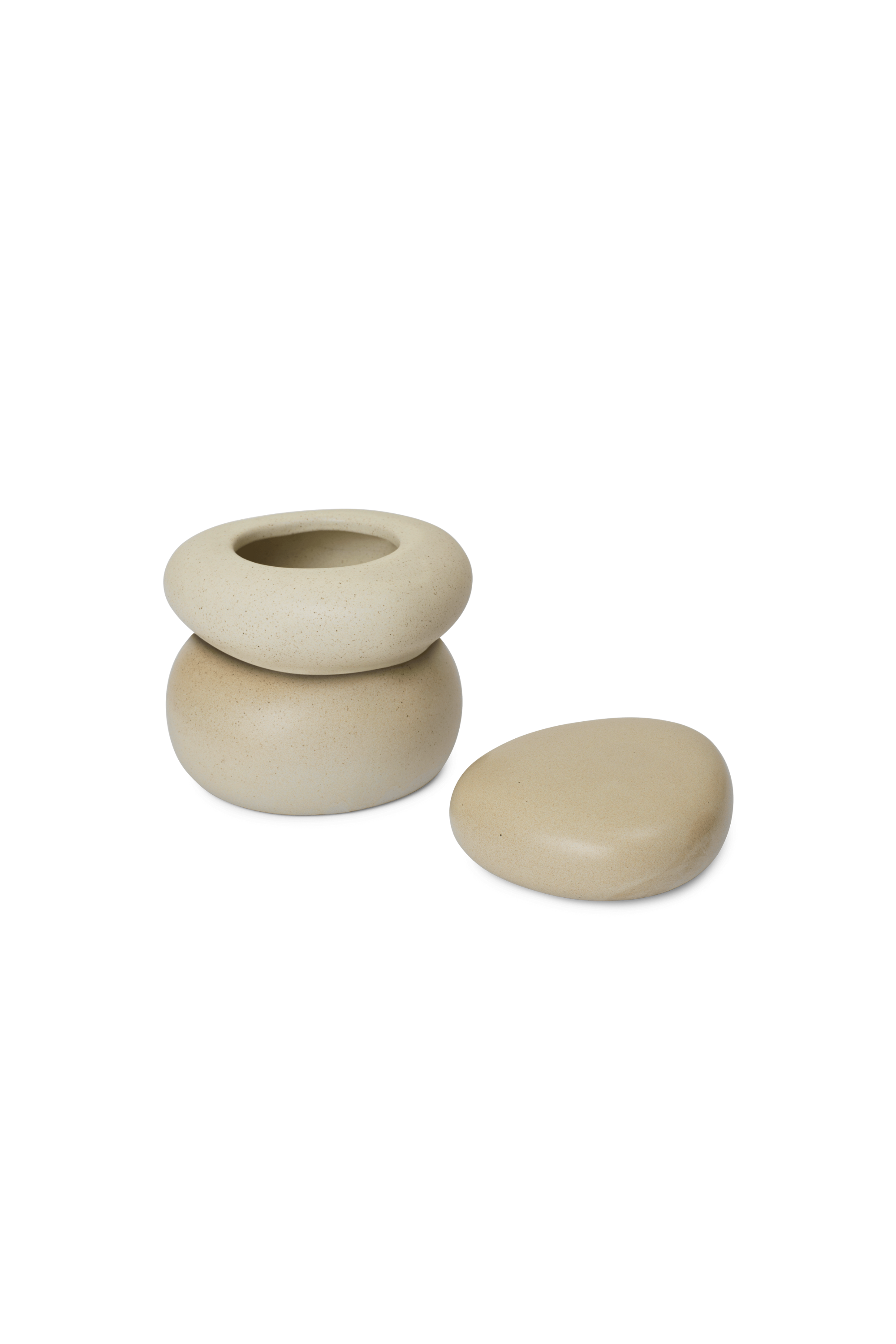 Pebble Box Large Sand/Cream