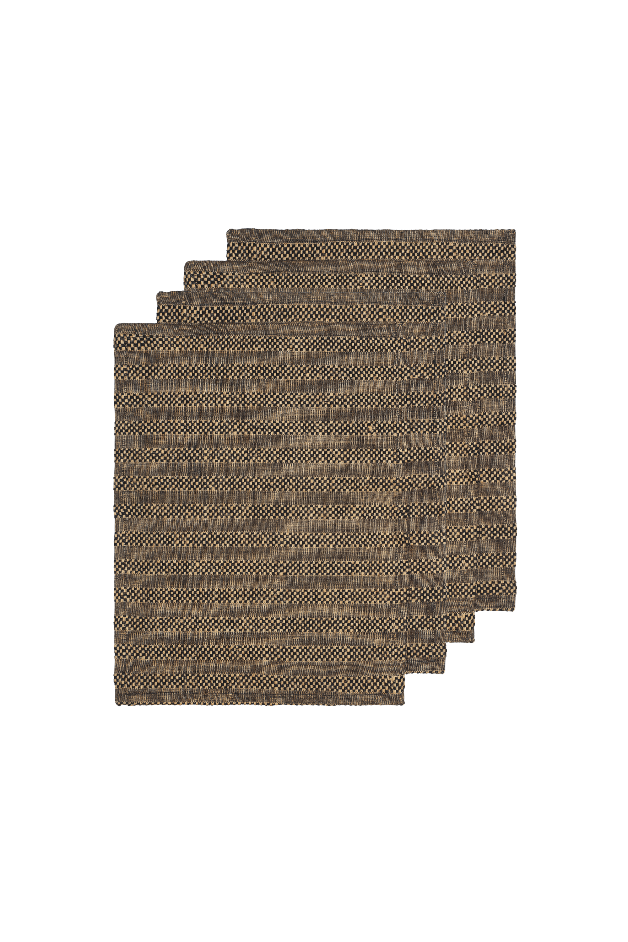 Gather Placemats - Set of 4 Black/Natural