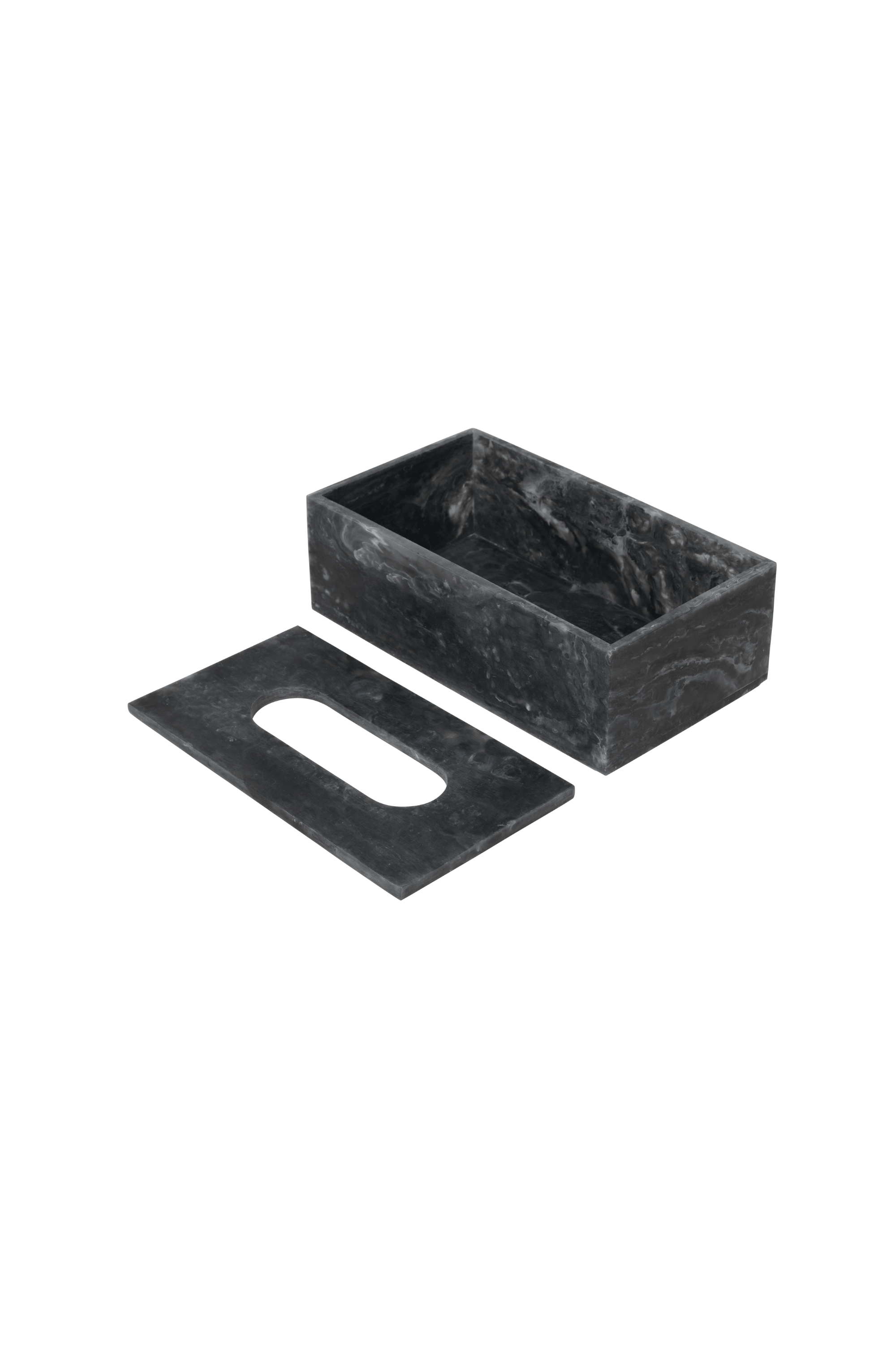 Mist Tissue Box Charcoal