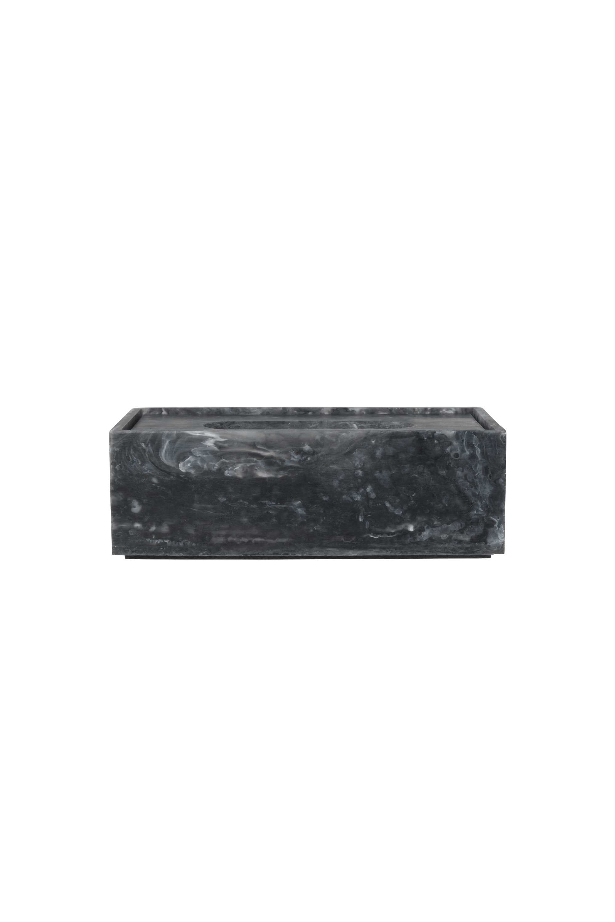 Mist Tissue Box Charcoal