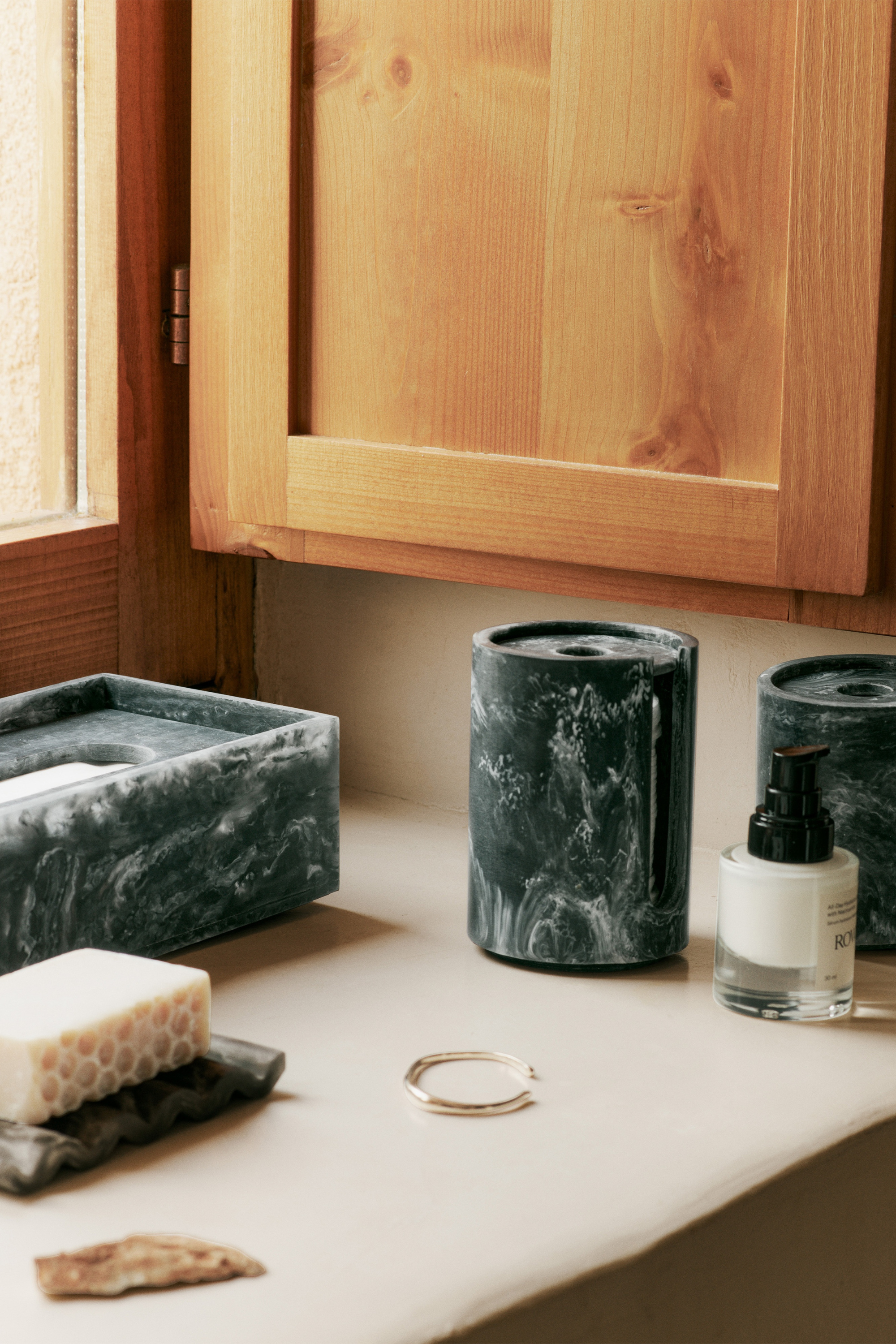 Mist Tissue Box Charcoal