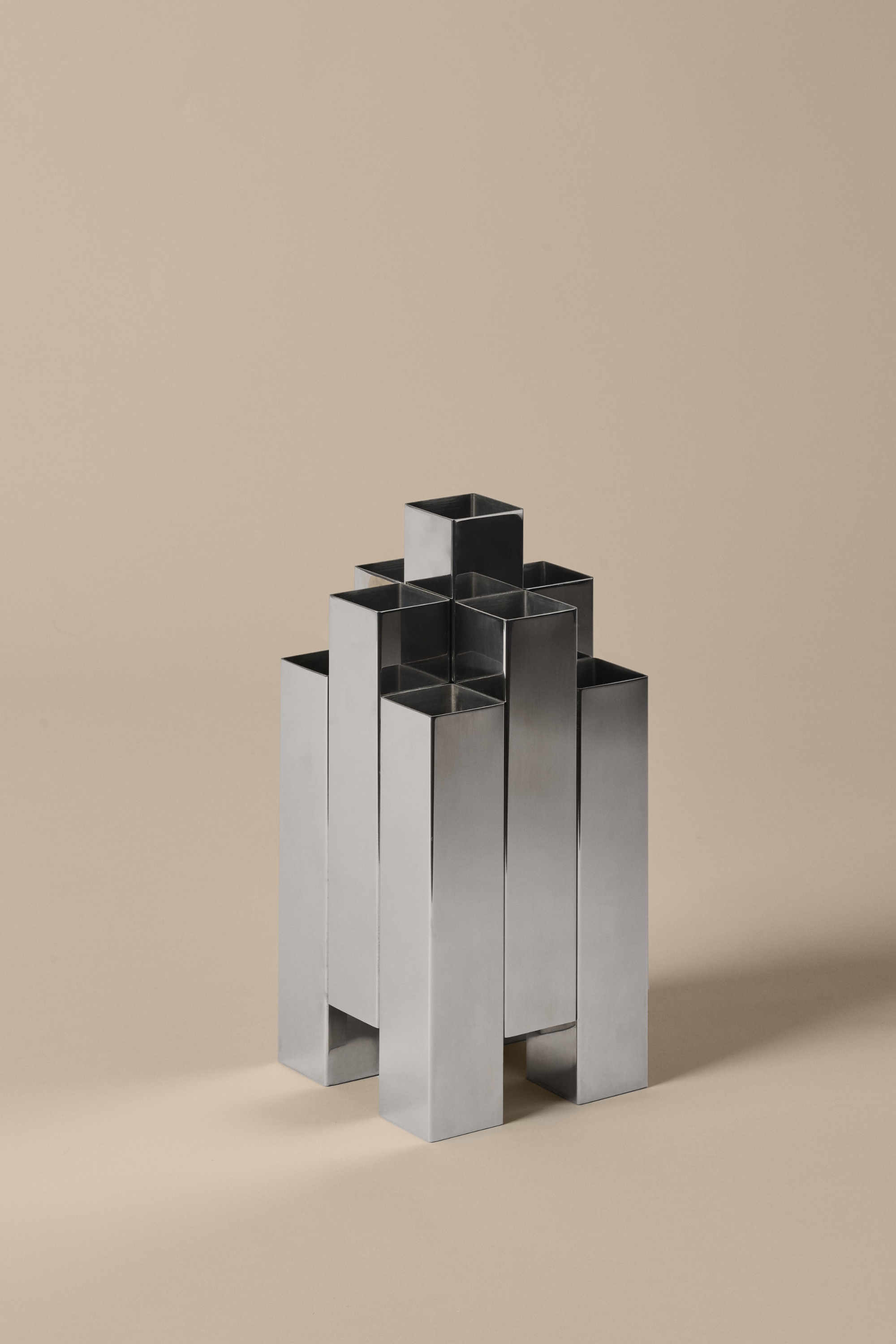 Tessera Váza 3x3 tükör polírozott