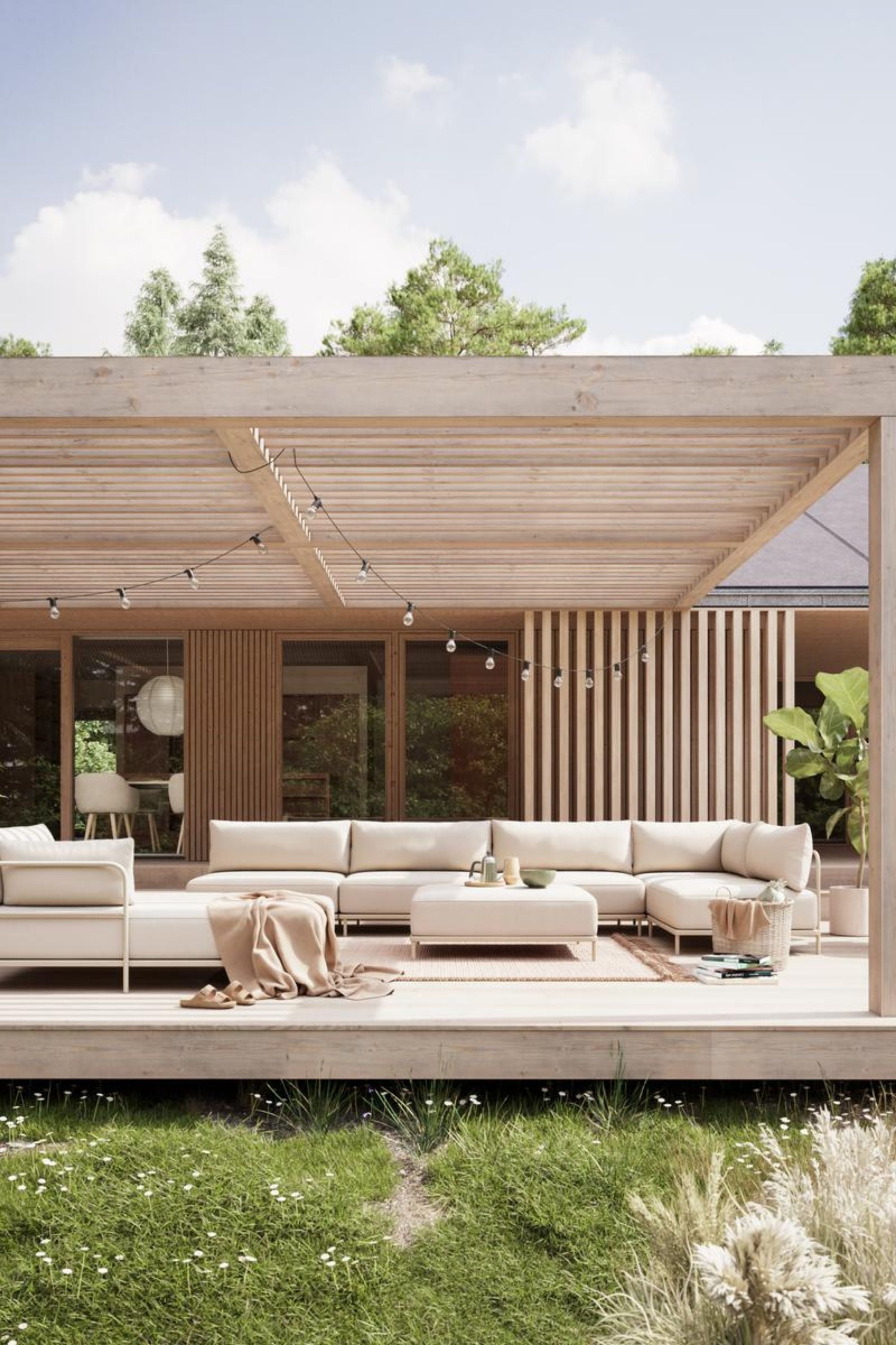 Vincent Outdoor Chaise longue arm right