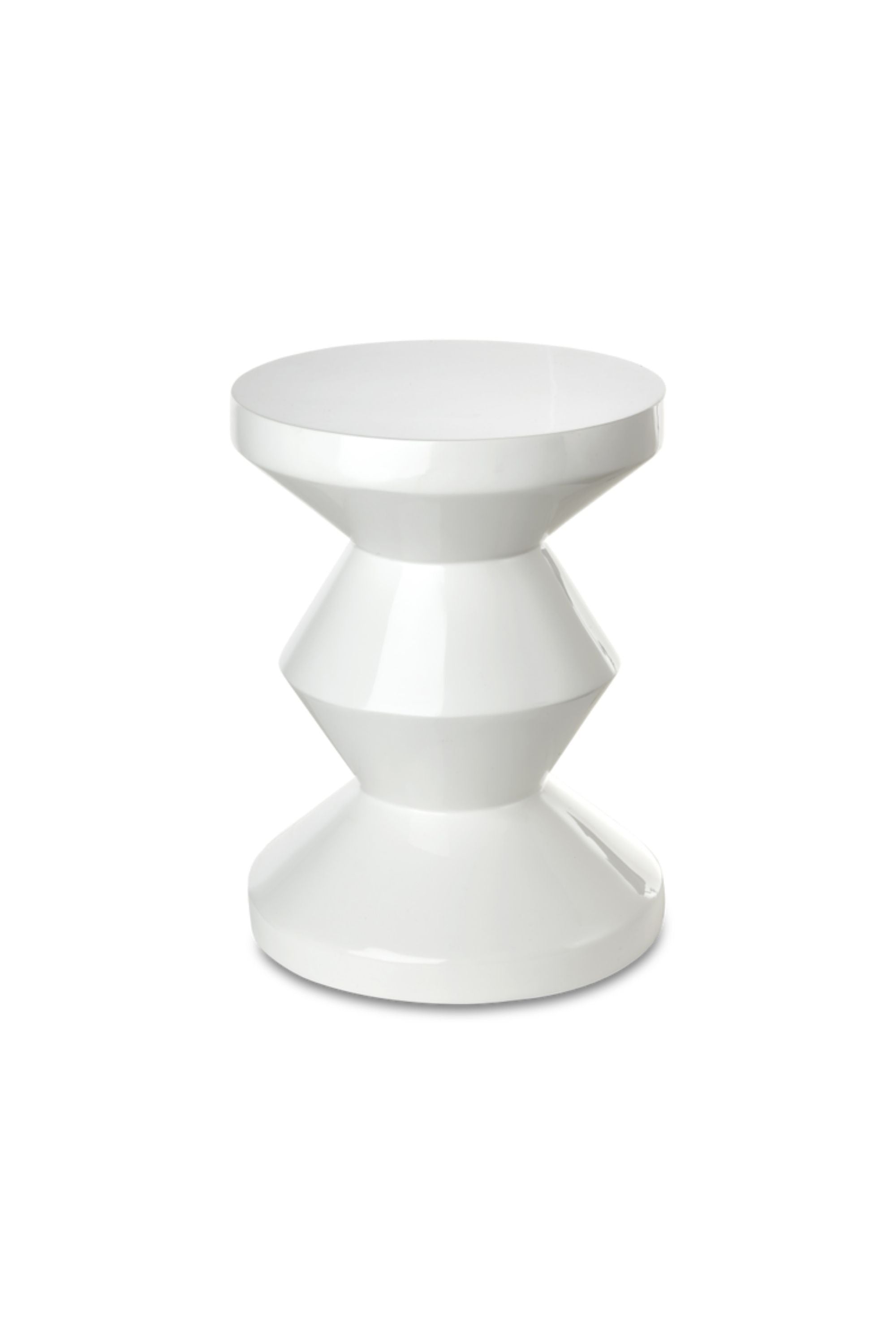 Zig Zag Stool White