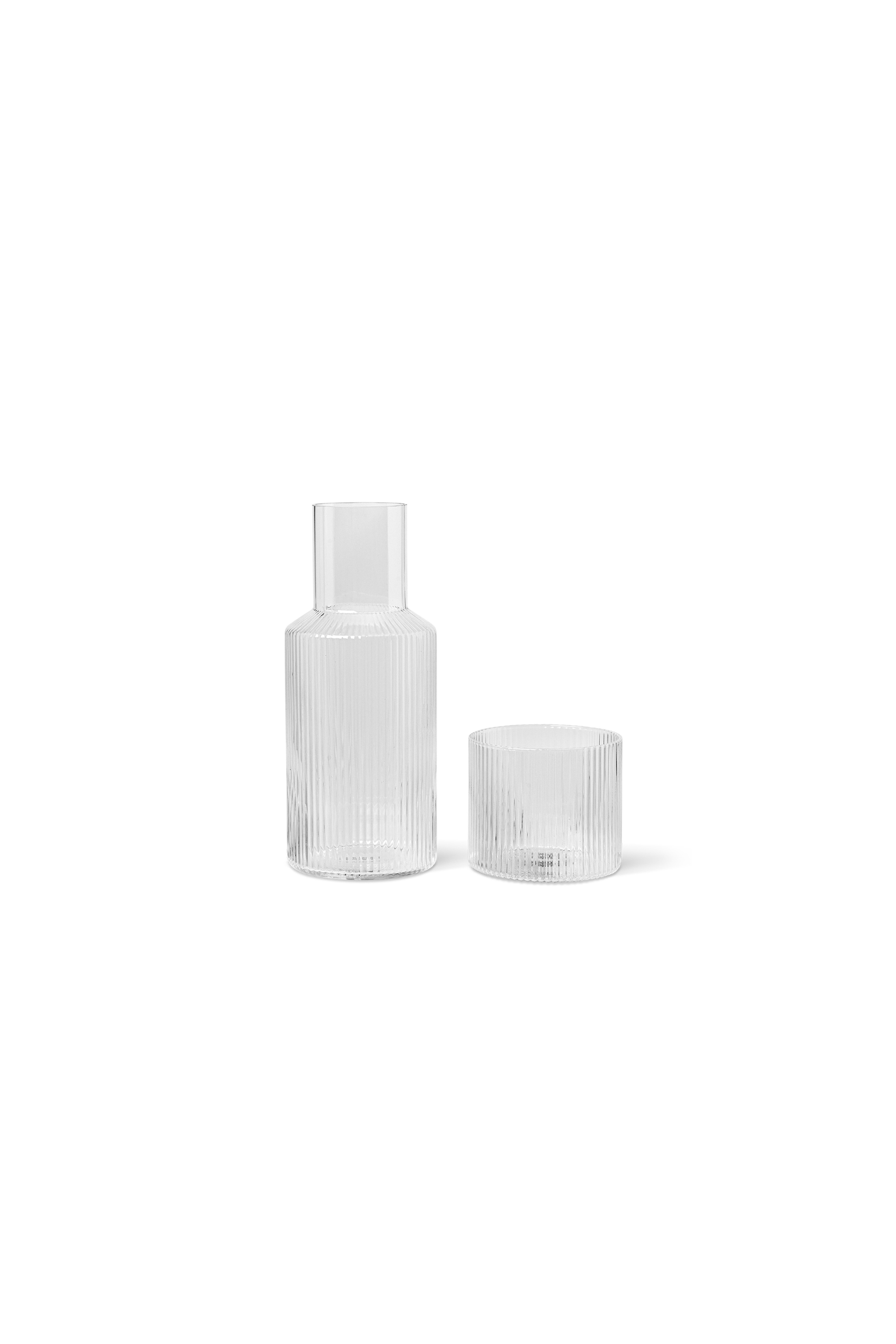 Ripple Carafe Set - Small Clear