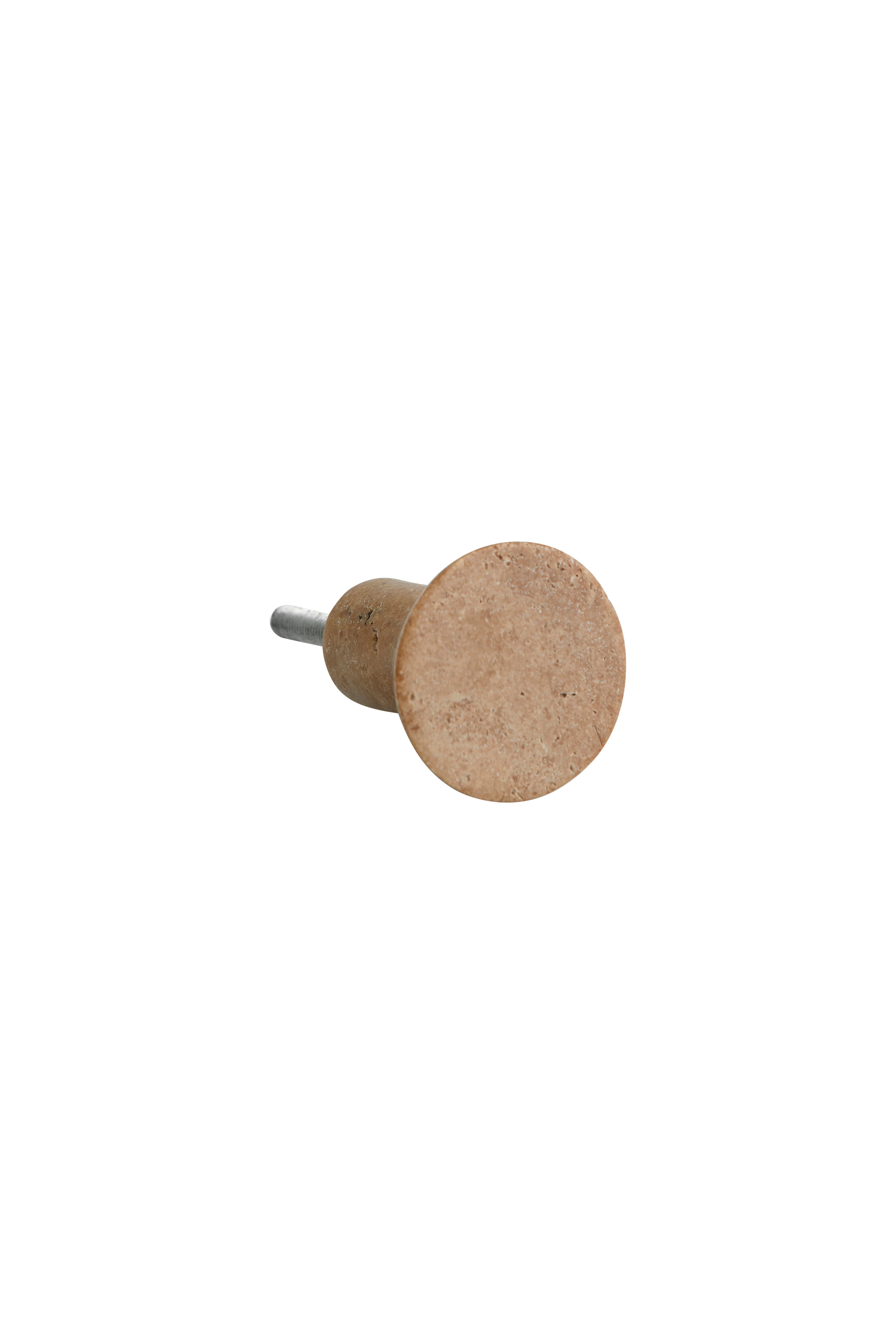 LAKOLK knob, travertine
