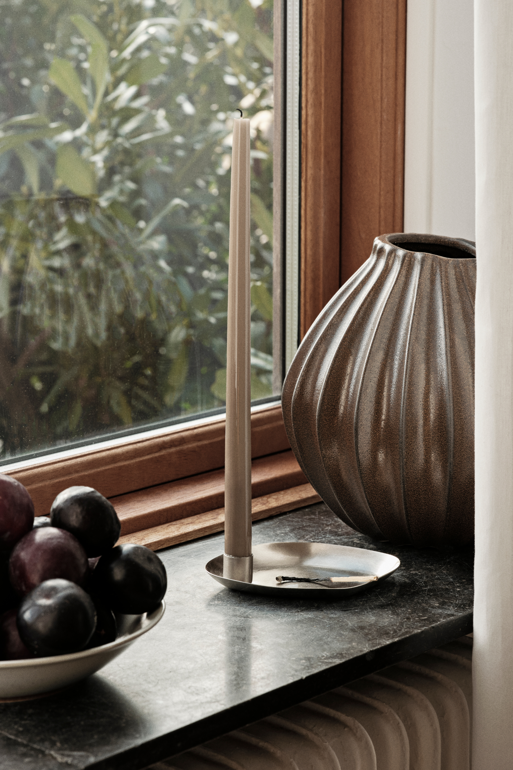 Mie gyertyatartó M, ezüst