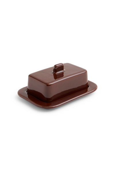 Barro Butter Dish Burgundy