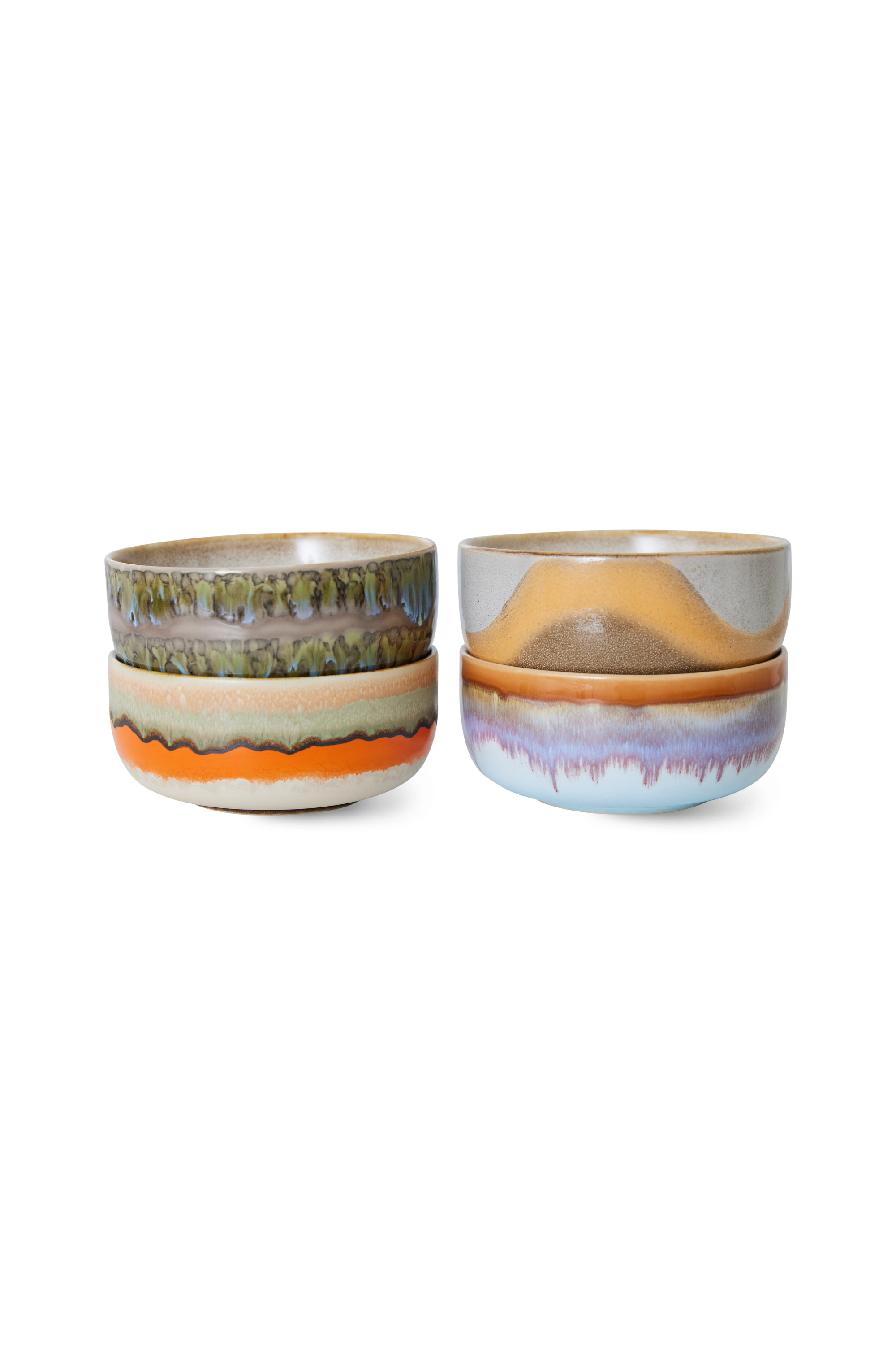 70s ceramics dessert bowls
