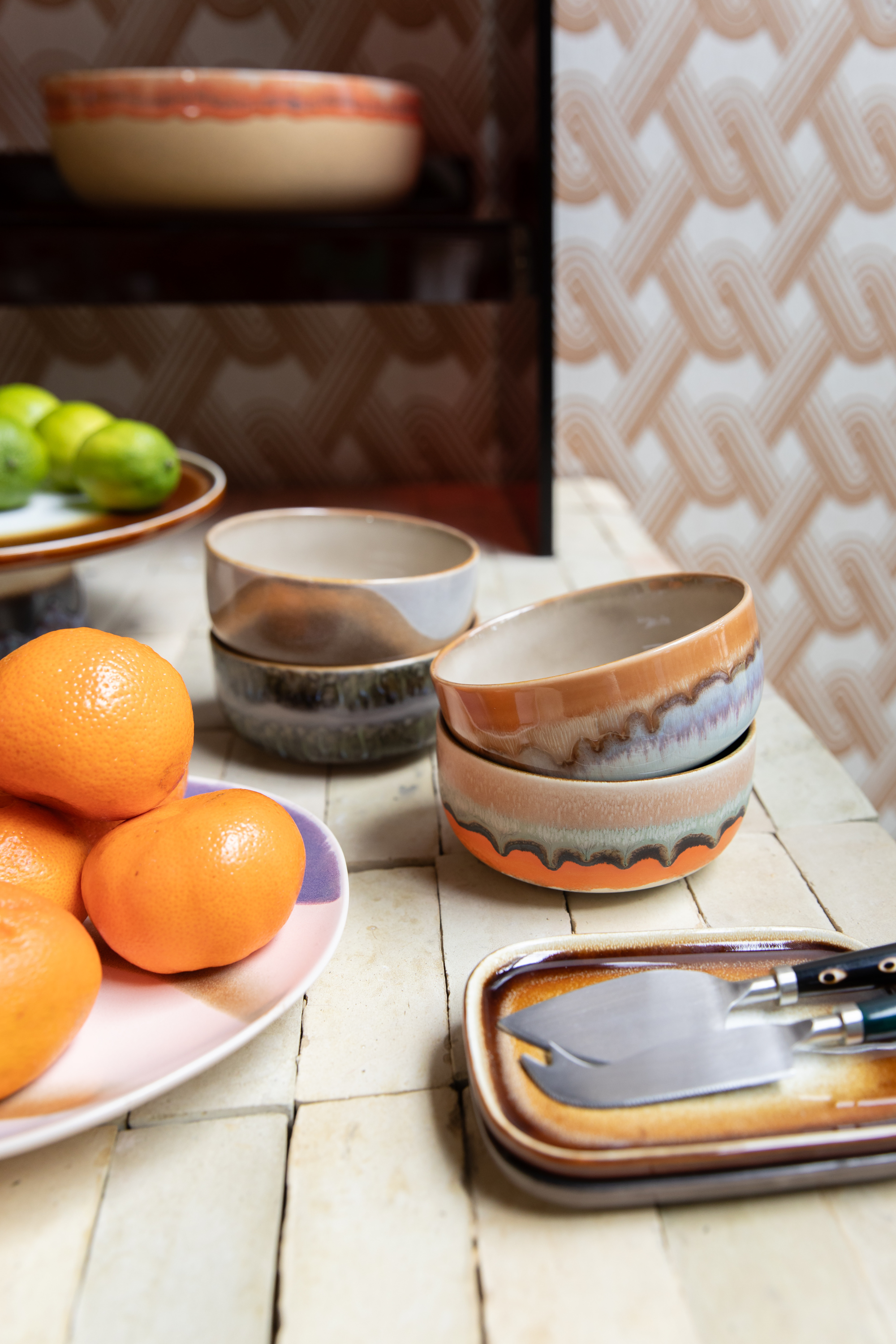 70s ceramics dessert bowls