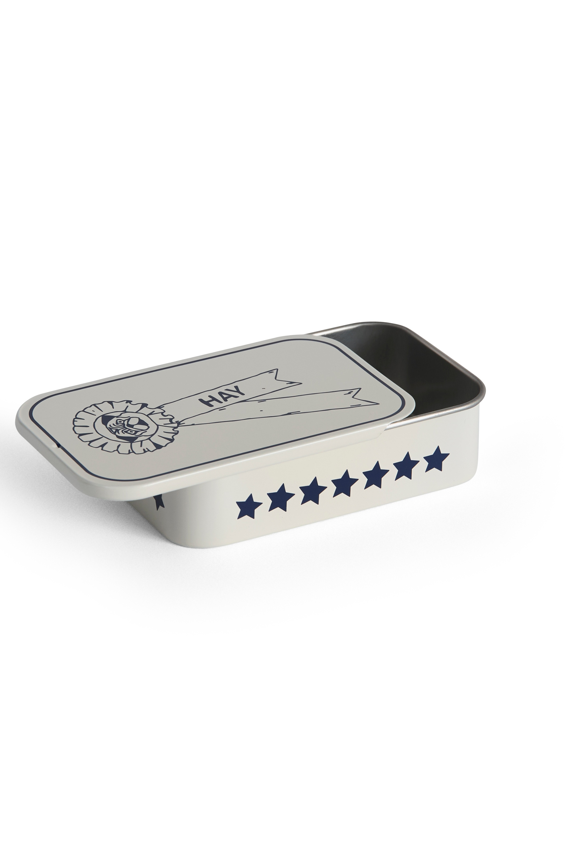 HAY Dogs Treat Tin Blue and white
