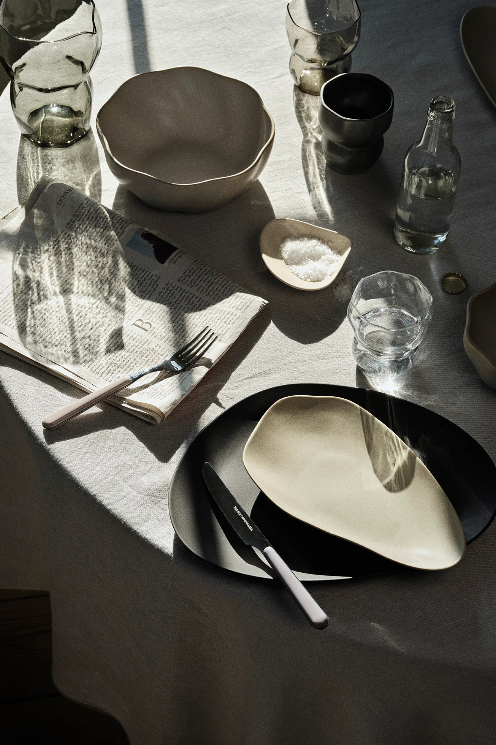 Limfjord tányér világosszürke