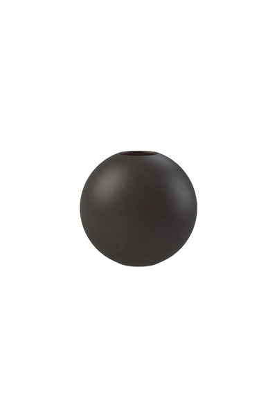 Ball fekete váza, 10 cm 