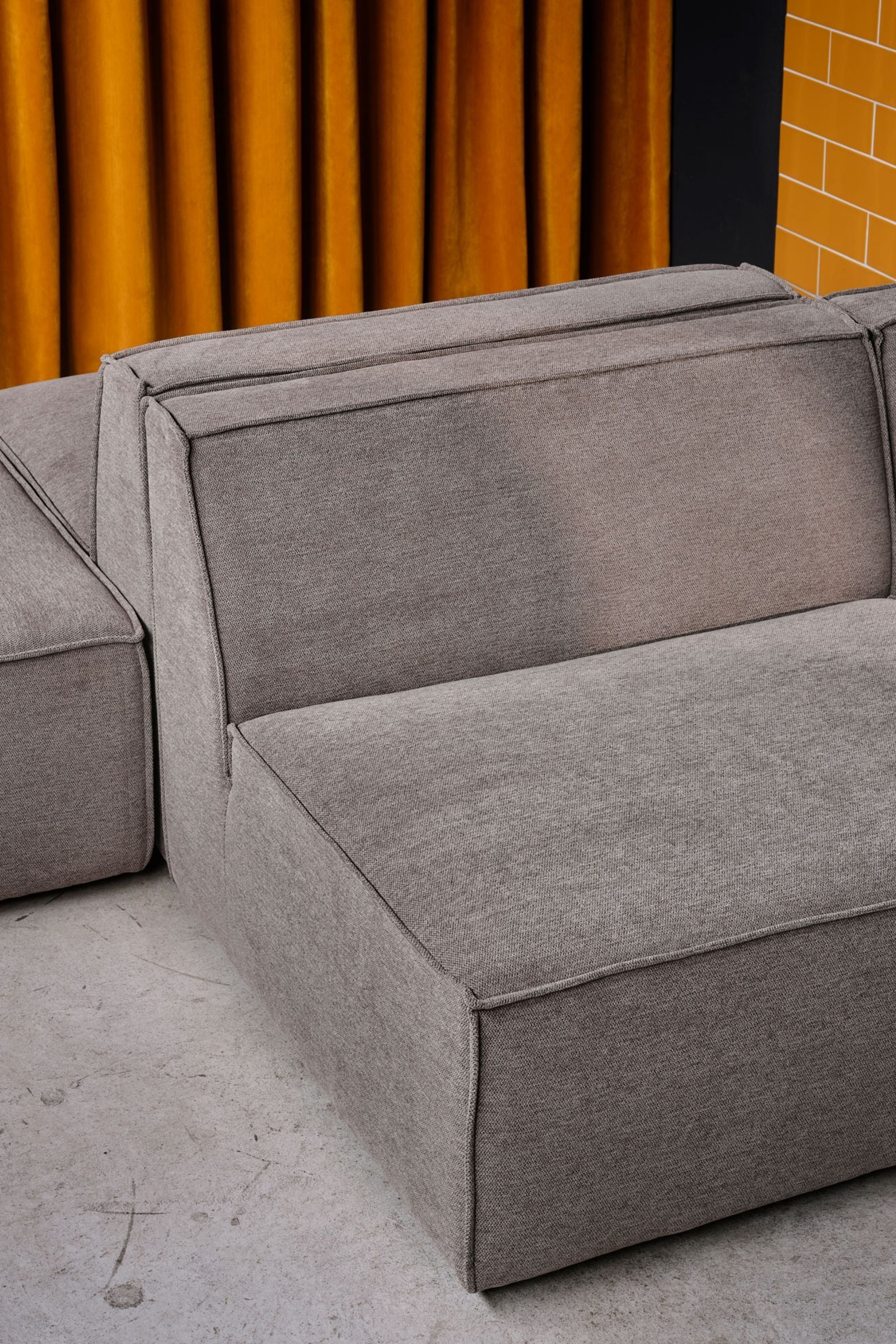 Dane Footrest Small Impression Greige