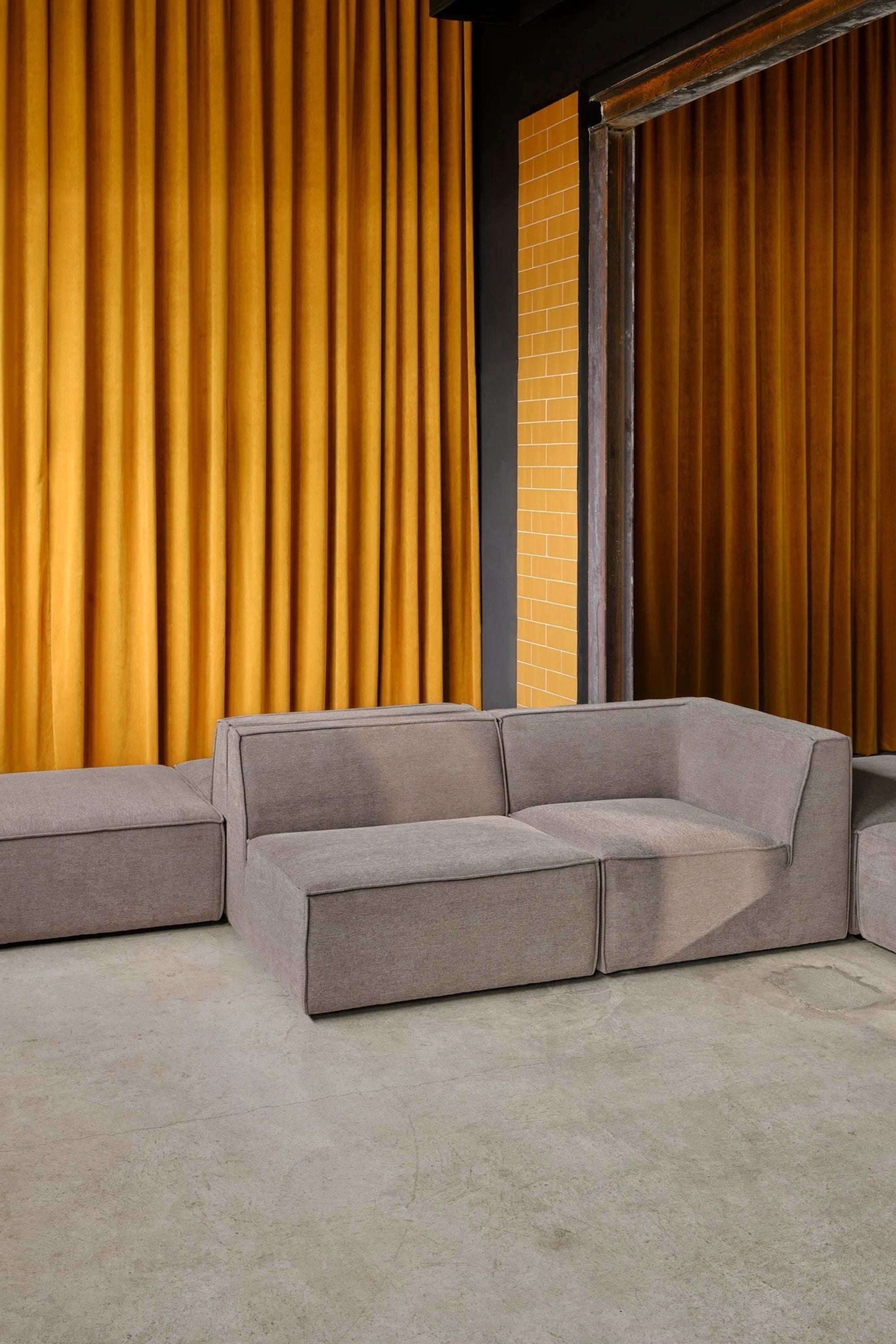 Dane Footrest Small Impression Greige