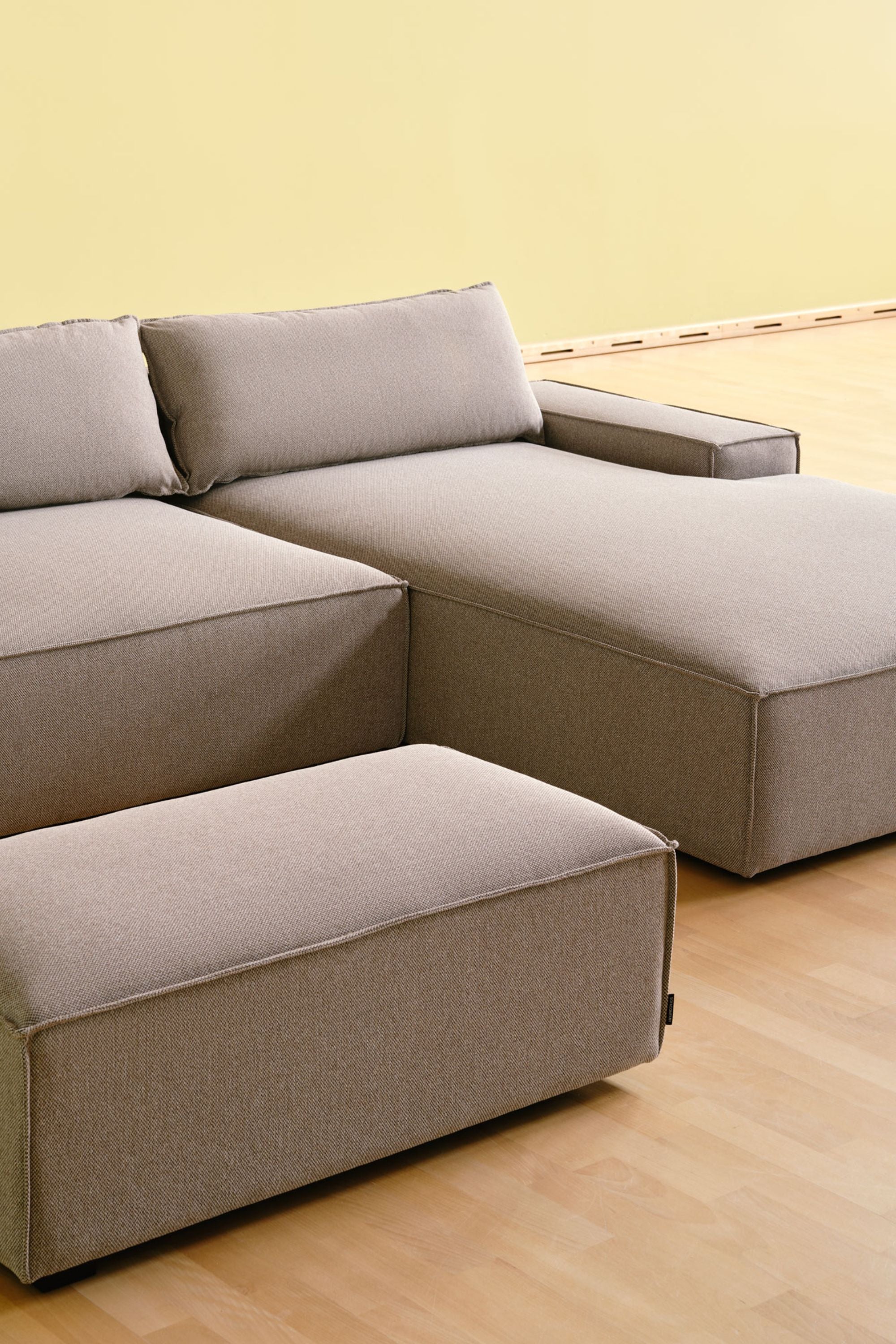 Daphne Sofa Module Left Chaise Longue Agnes Brown