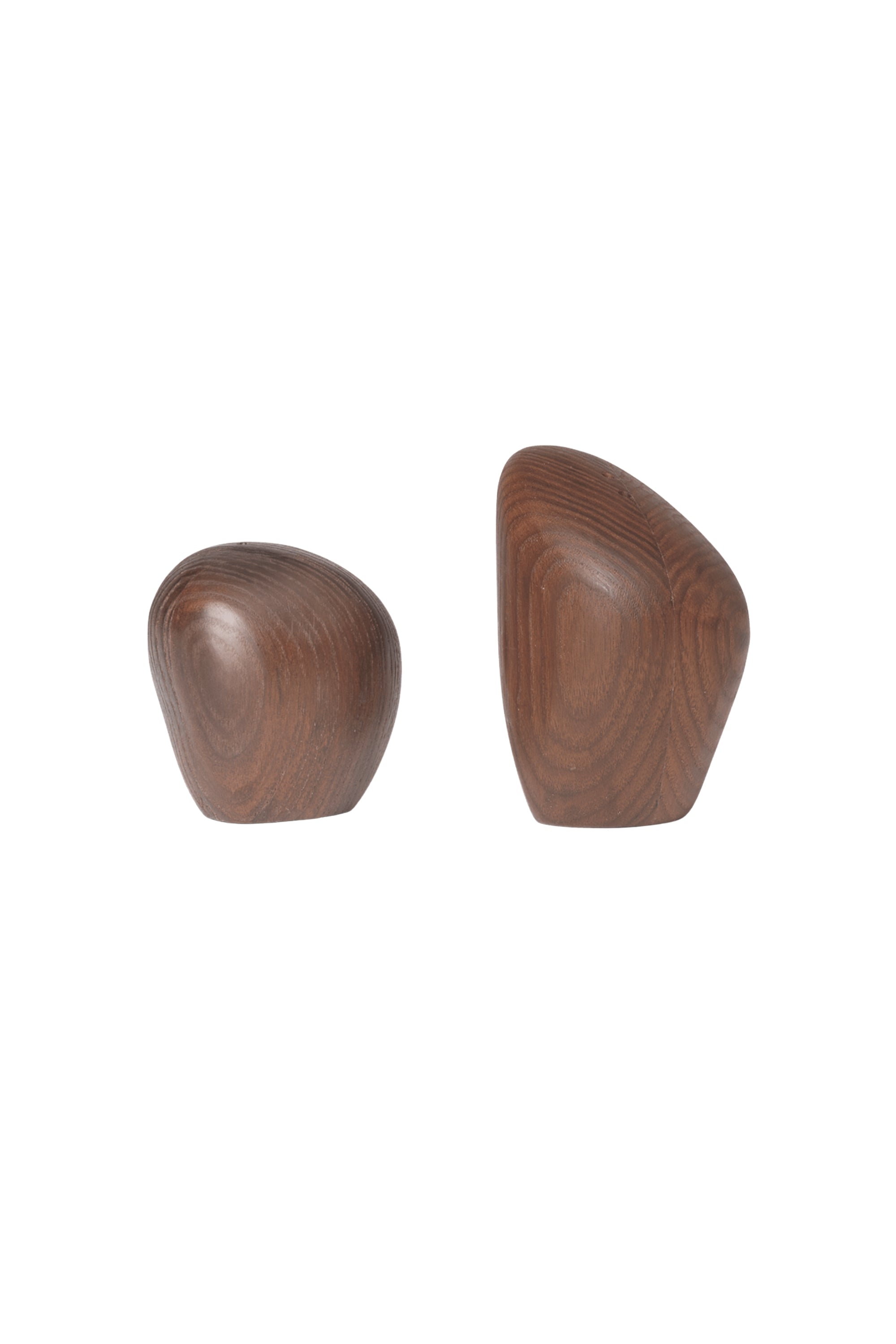 Cairn dark brown salt and pepper shakers