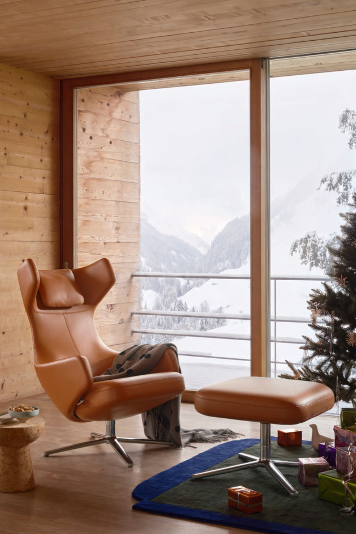 Grand Repos Lounge Szék, Bőr Prémium F, Camel
